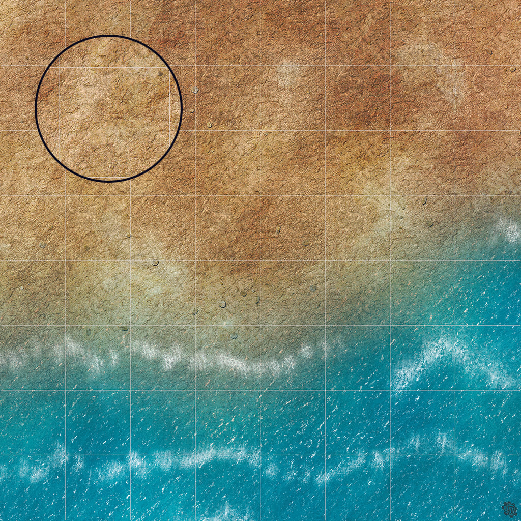 Mats by Mars: Treasure Beach Tabletop Wargaming Play Mat