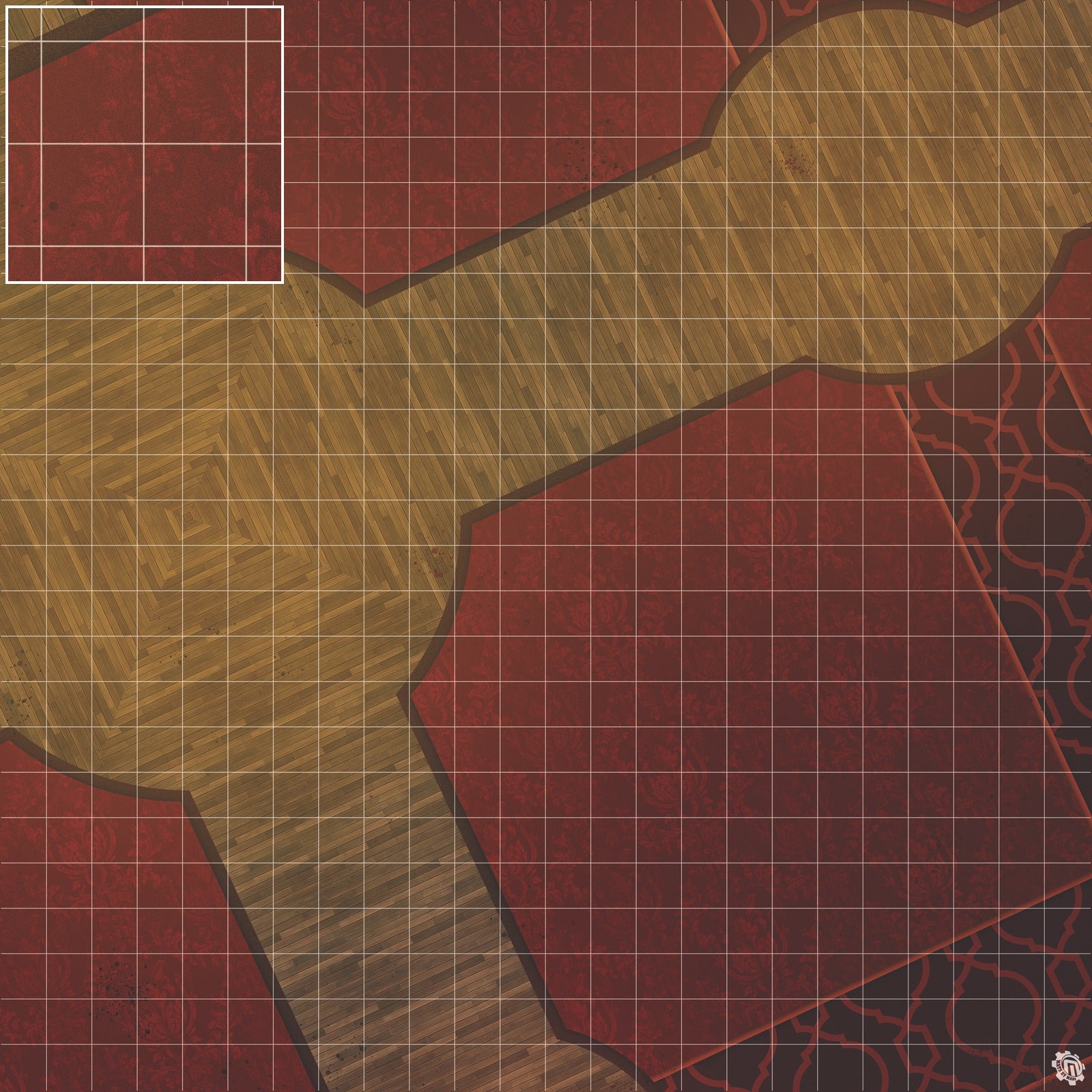 Mats by Mars: Casino Floor Tabletop Wargaming Play Mat