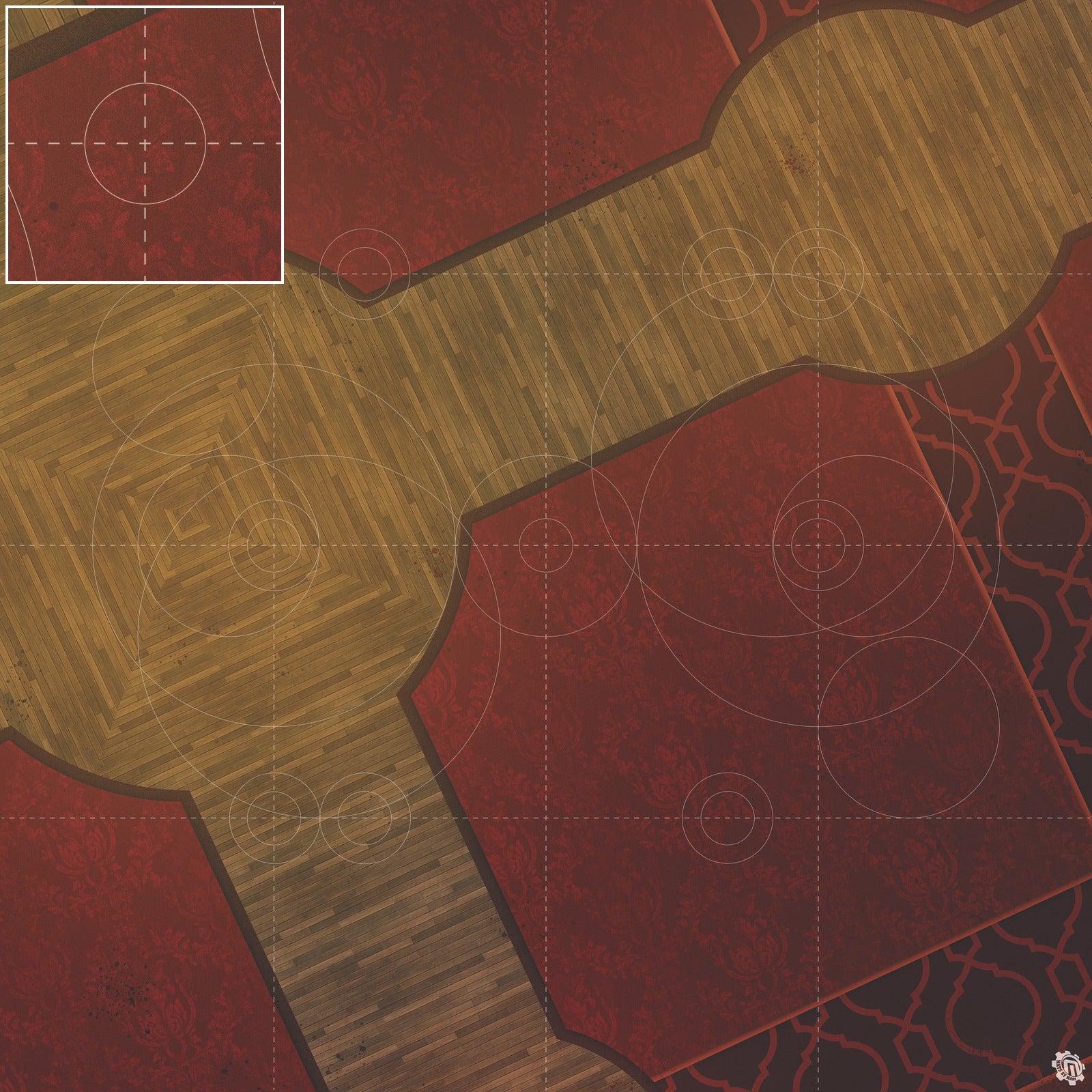 Mats by Mars: Casino Floor Tabletop Wargaming Play Mat