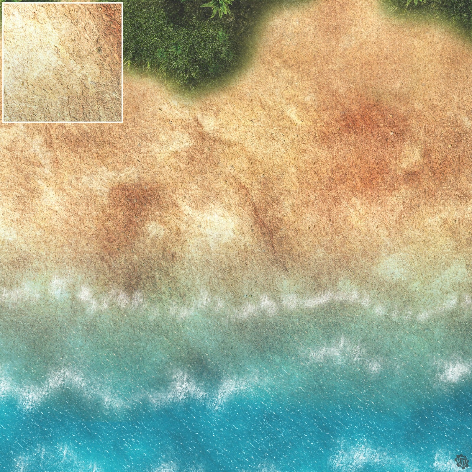 Mats by Mars: Jungle Treasure Tabletop Wargaming Play Mat