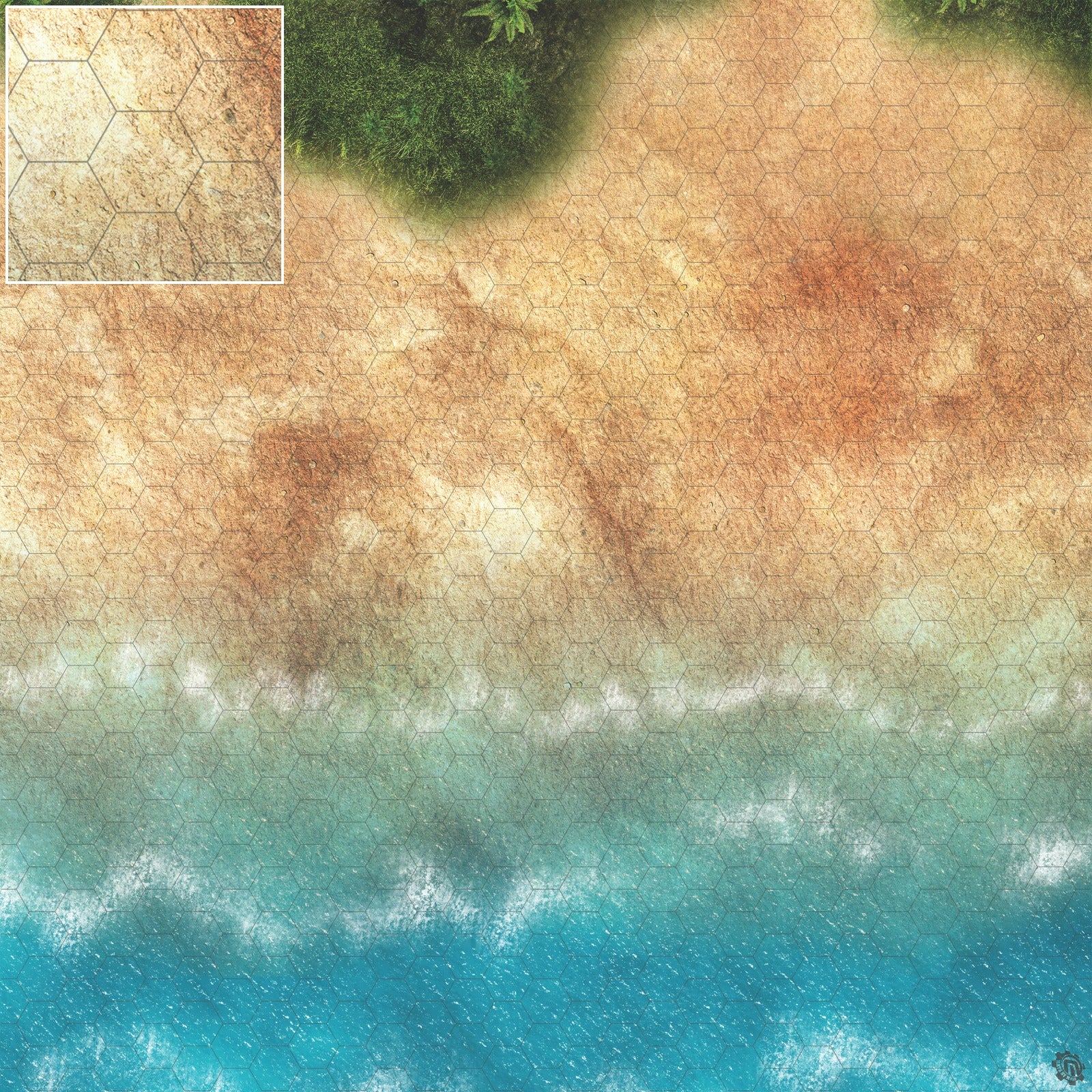Mats by Mars: Jungle Treasure Tabletop Wargaming Play Mat