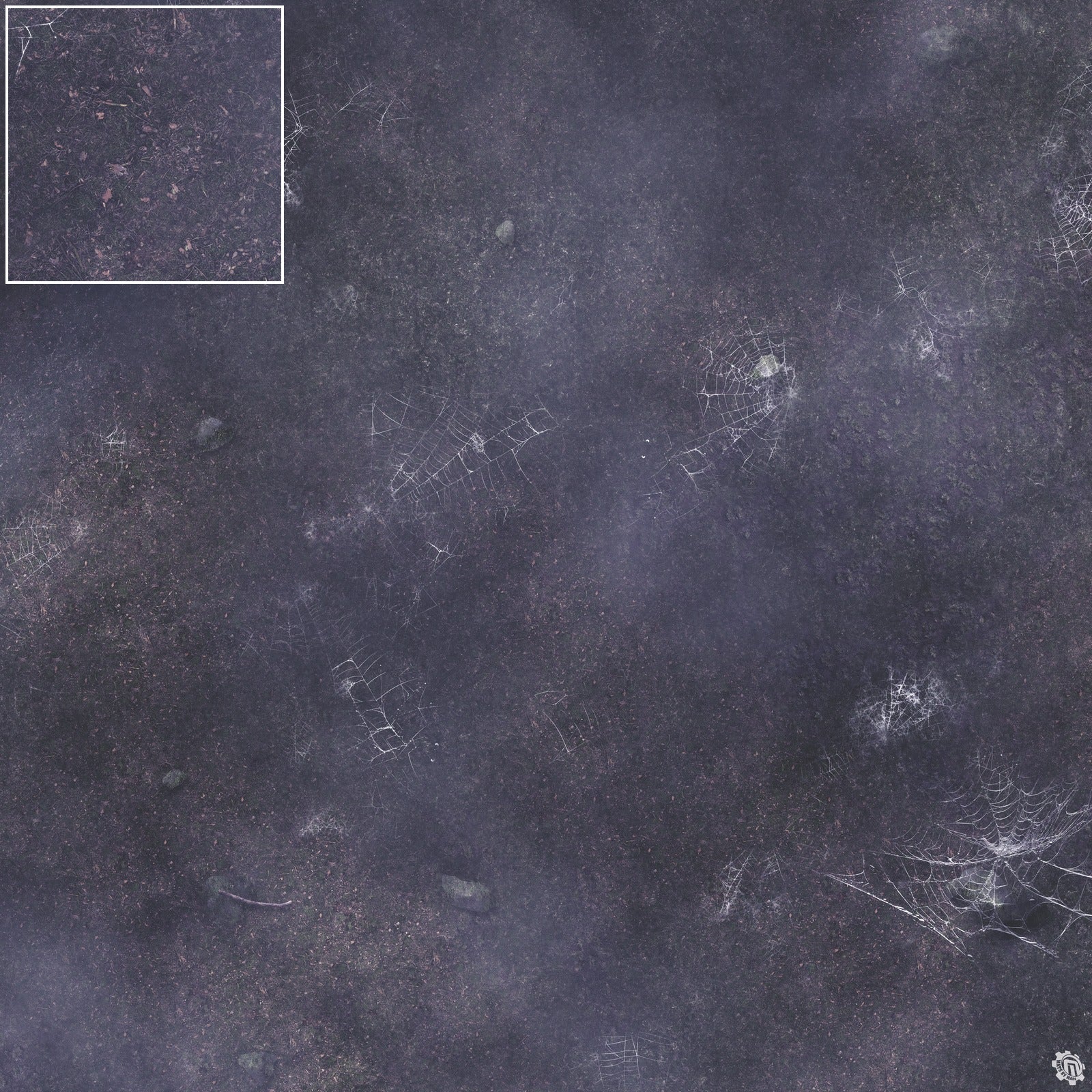 Mats by Mars: Moonlight Cobwebs Tabletop Wargaming Play Mat