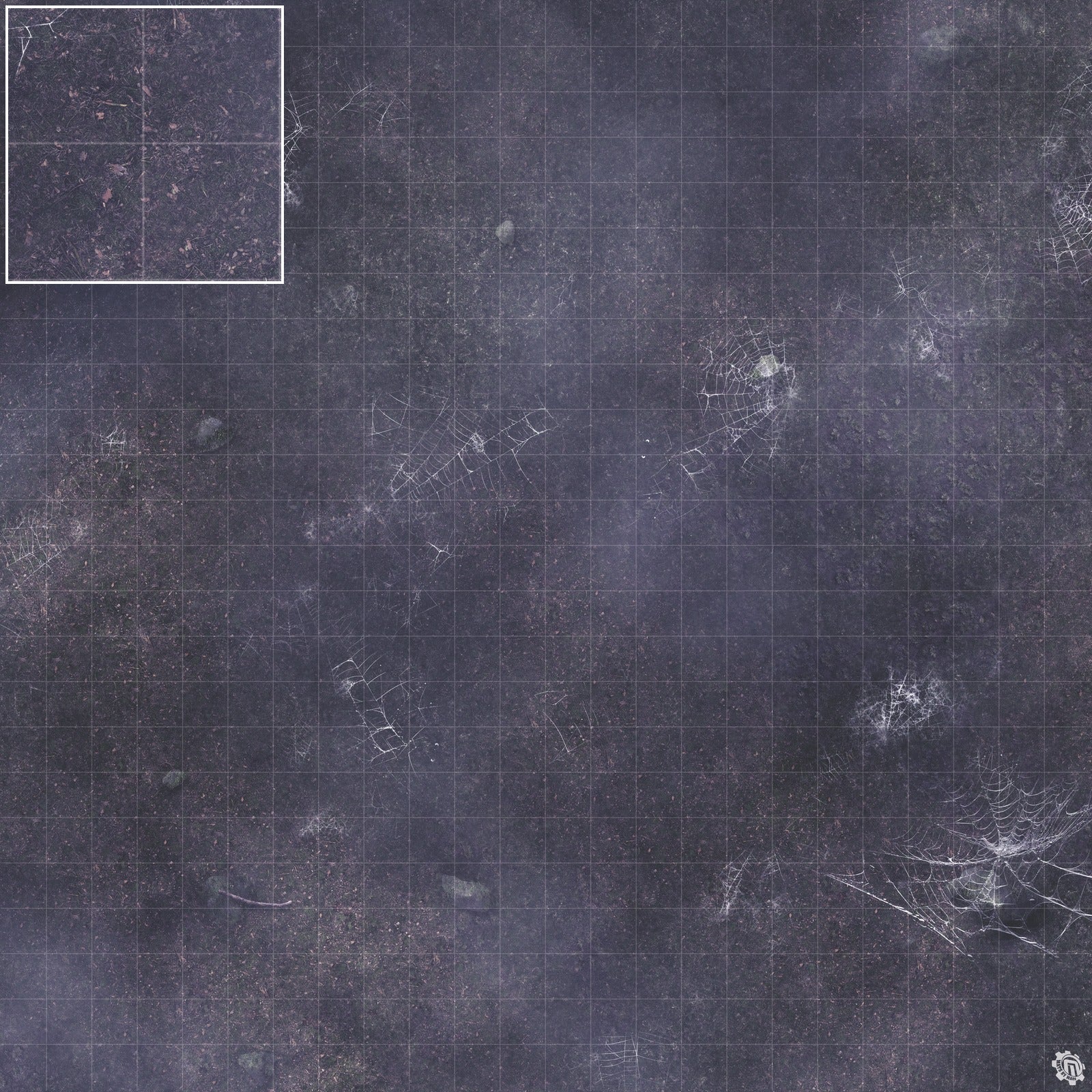 Mats by Mars: Moonlight Cobwebs Tabletop Wargaming Play Mat