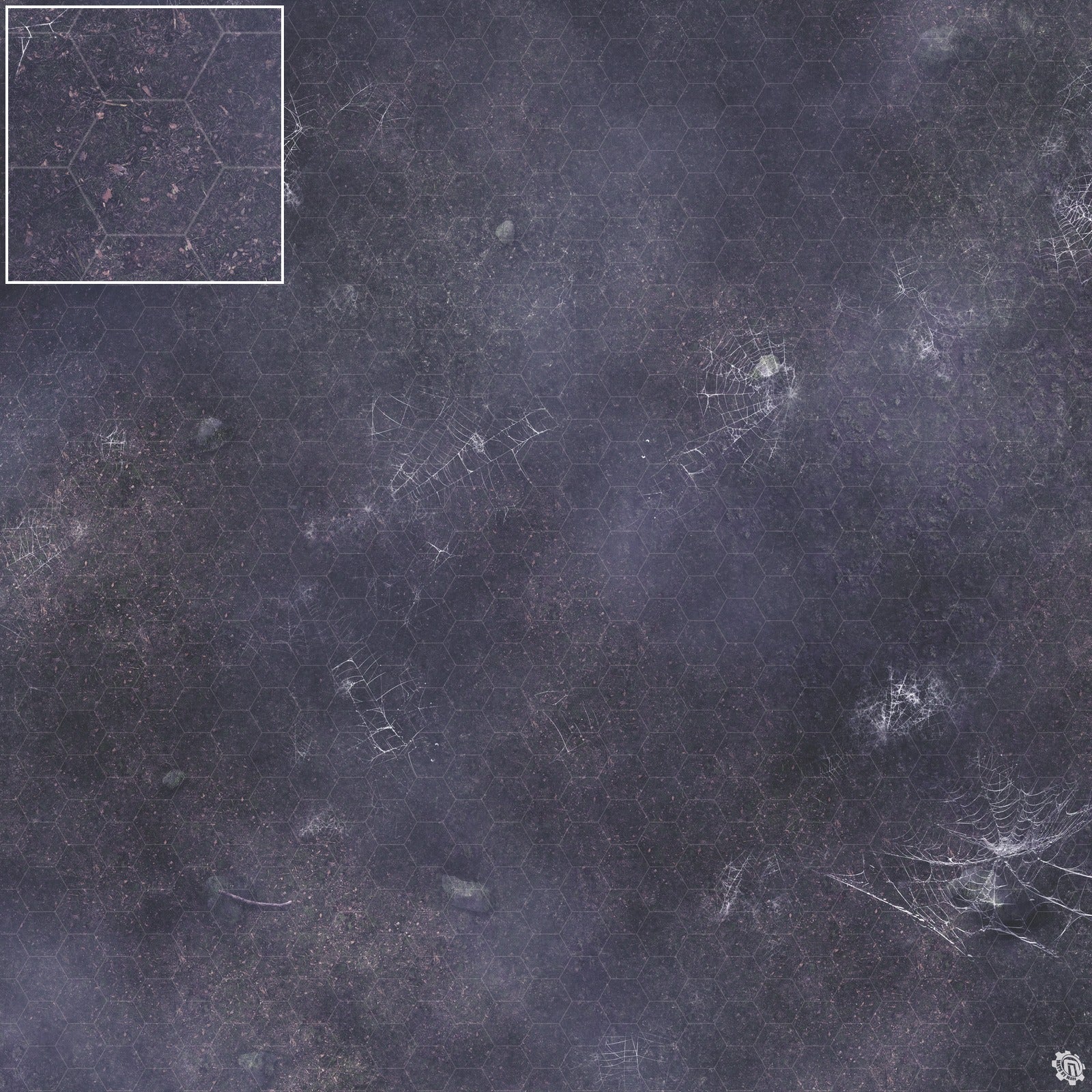 Mats by Mars: Moonlight Cobwebs Tabletop Wargaming Play Mat
