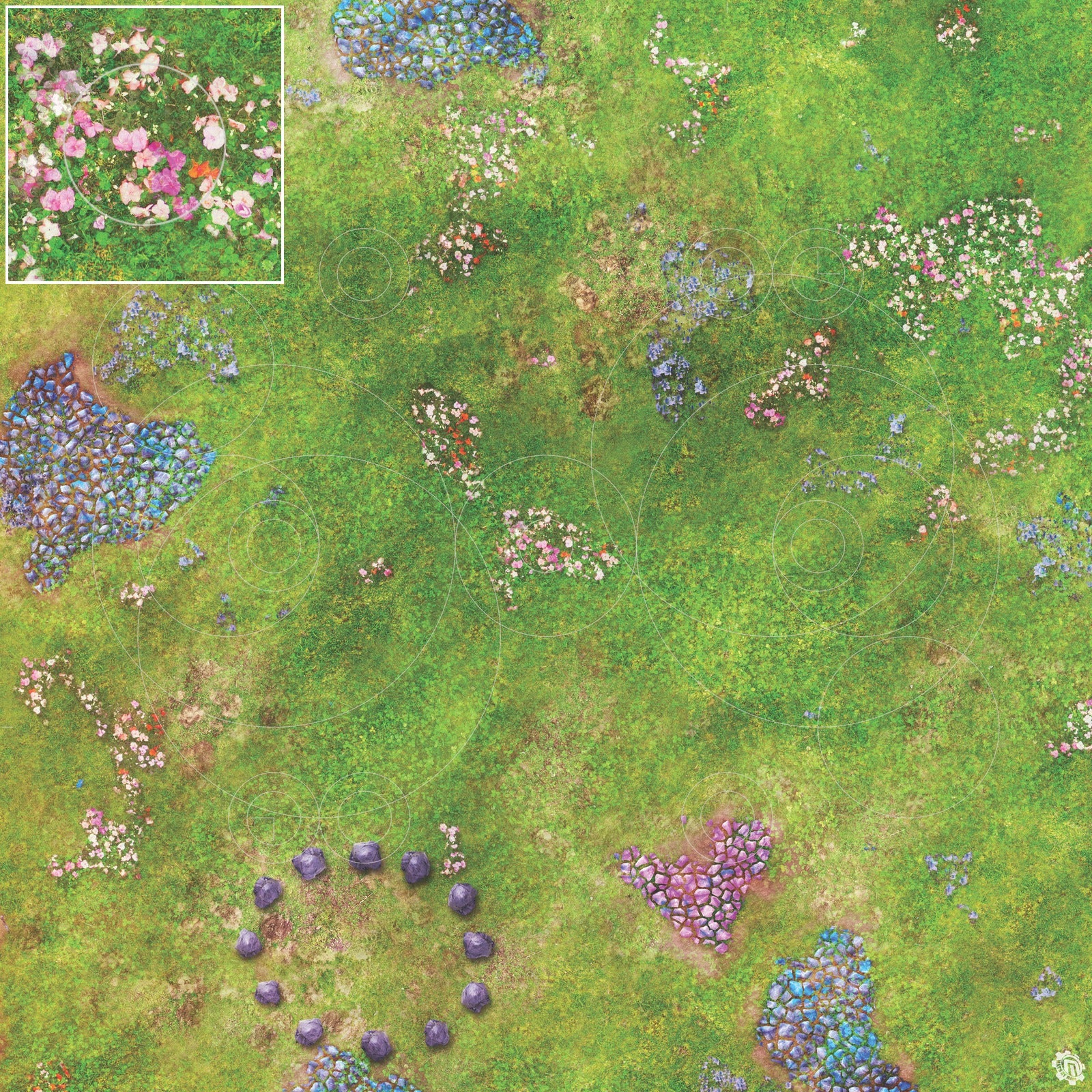 Mats by Mars: Faewild Fields Tabletop Wargaming Play Mat