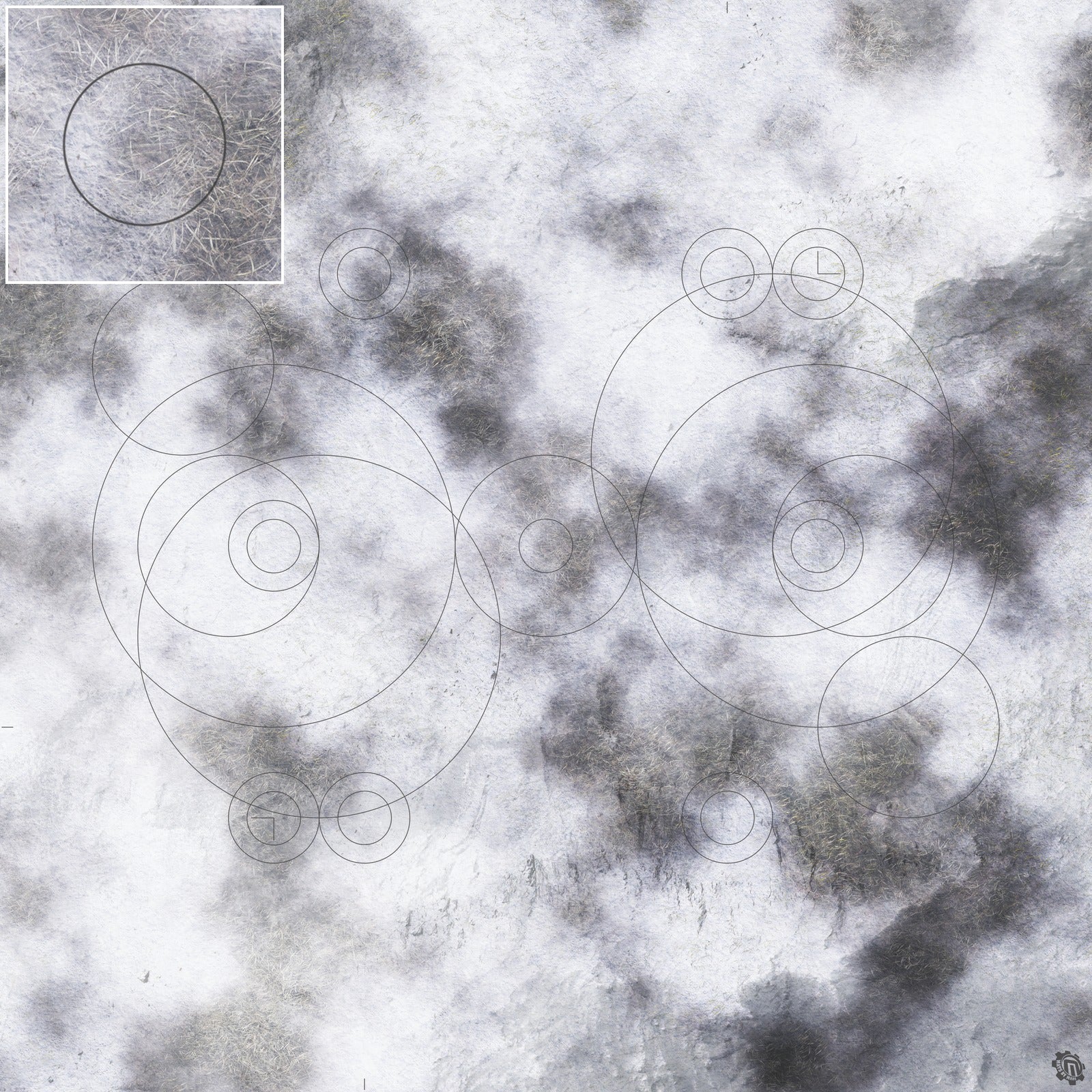 Mats by Mars: Frozen Wasteland Tabletop Wargaming Play Mat