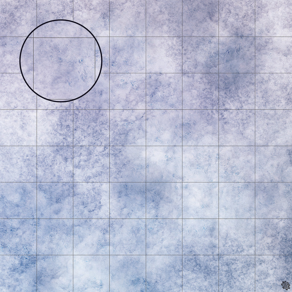 Mats by Mars: Glacial Plain Tabletop Wargaming Play Mat
