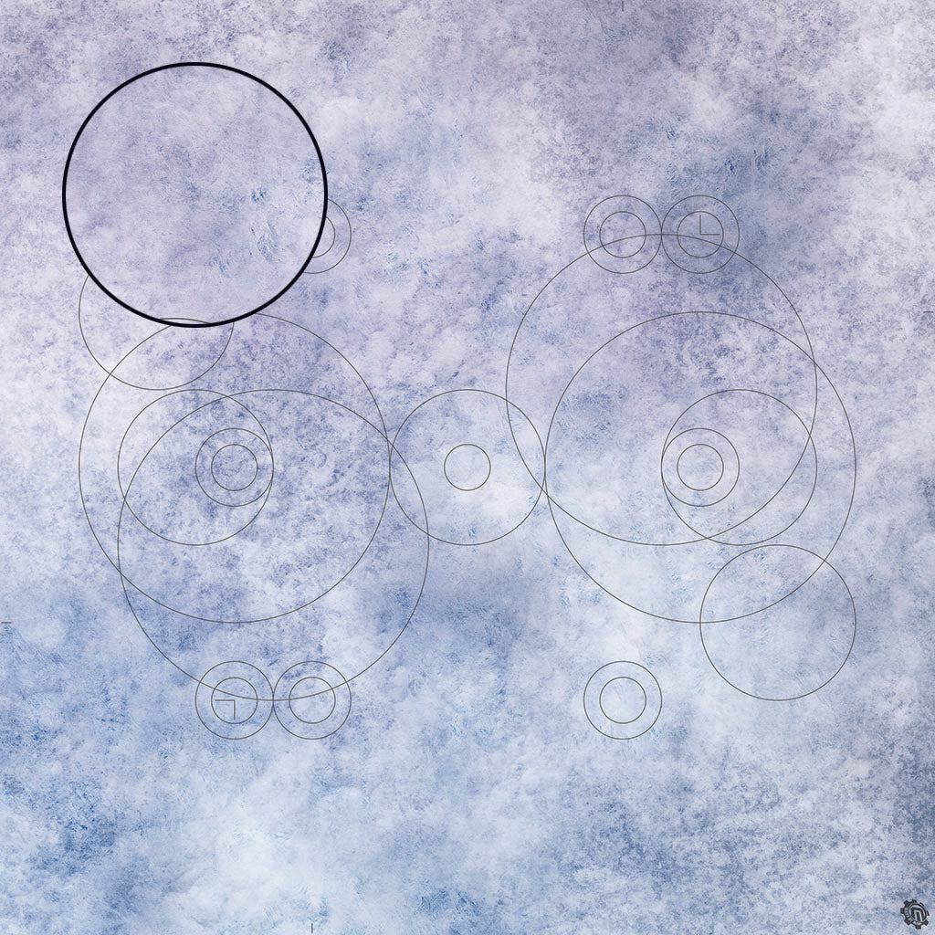 Mats by Mars: Glacial Plain Tabletop Wargaming Play Mat
