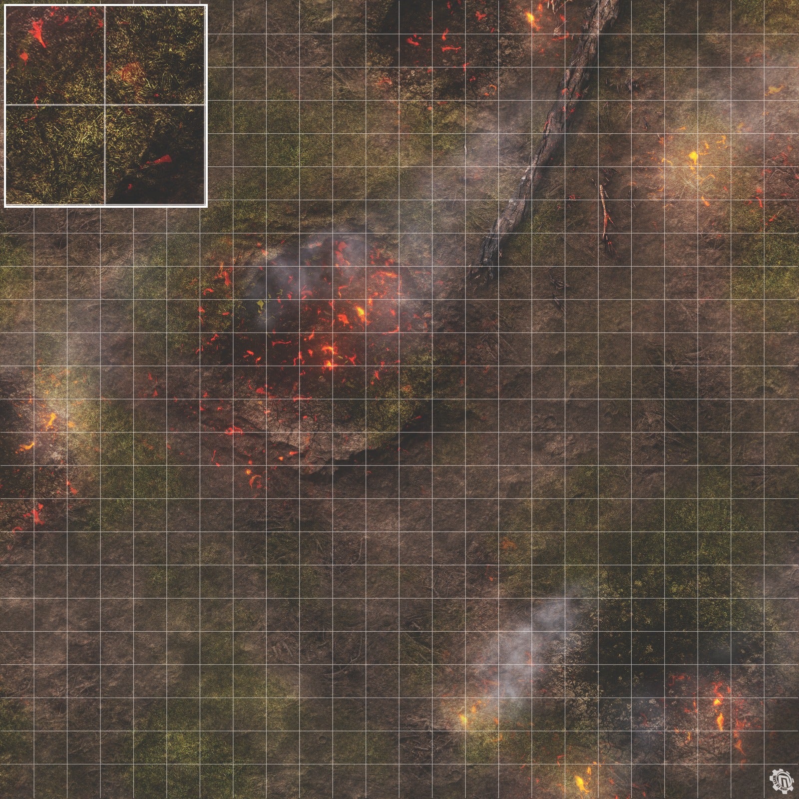 Mats by Mars: Mortar Combat Wargaming Play Mat