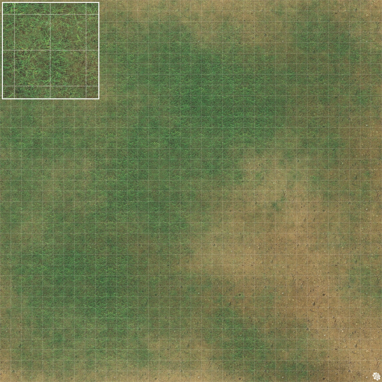 Mats by Mars: Grassy Spring Tabletop Wargaming Play Mat