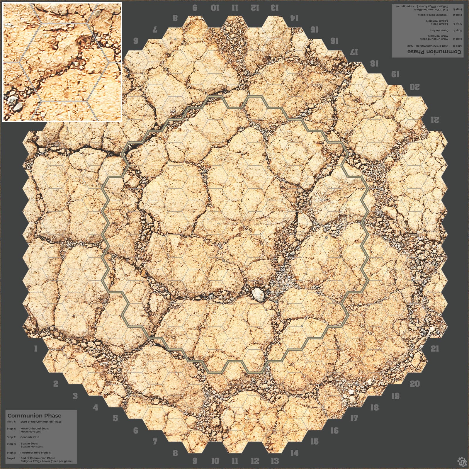 Mats by Mars: Desert Tabletop Wargaming Play Mat