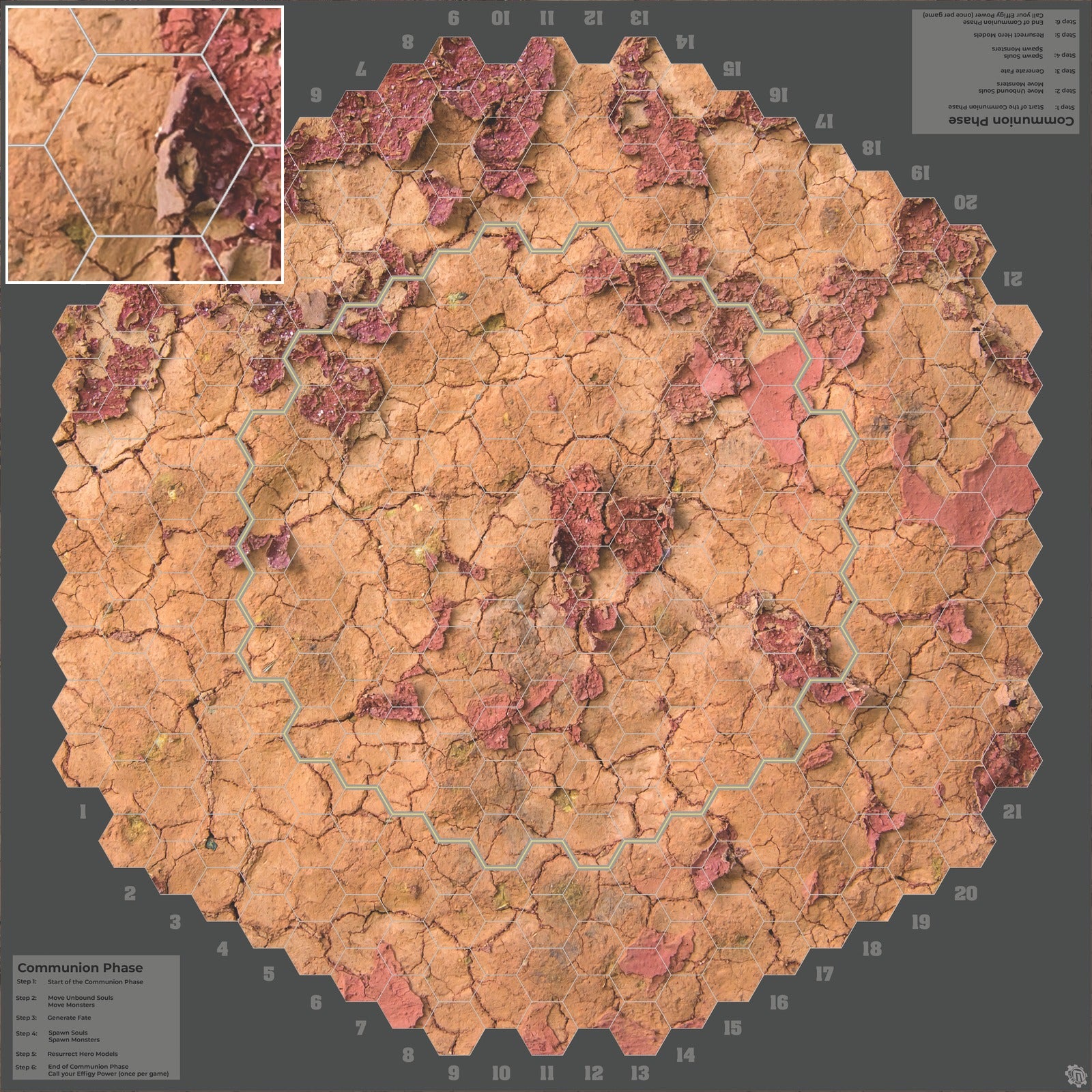 Mats by Mars: Badlands Tabletop Wargaming Play Mat