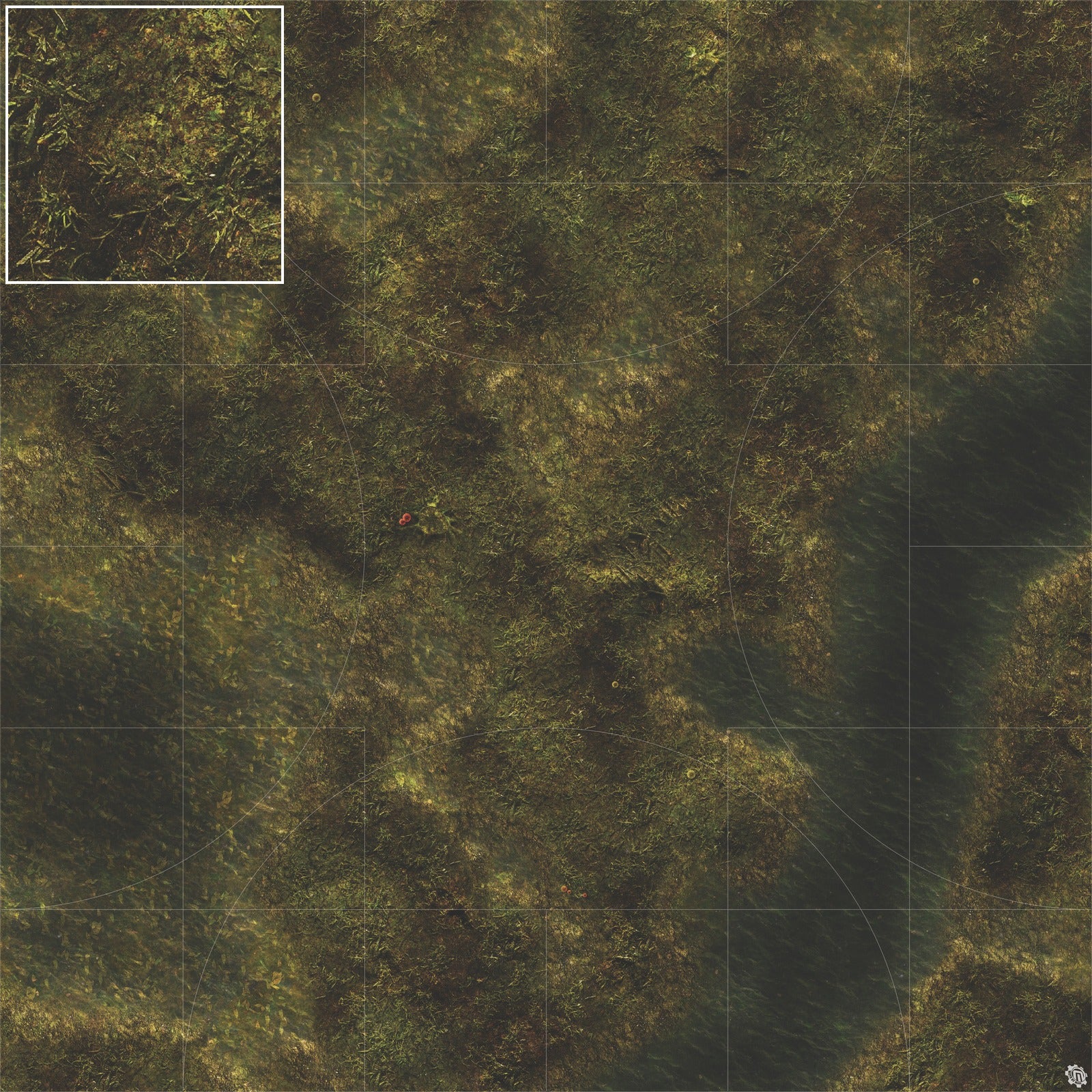 Mats by Mars: Swamplands Tabletop Wargaming Play Mat
