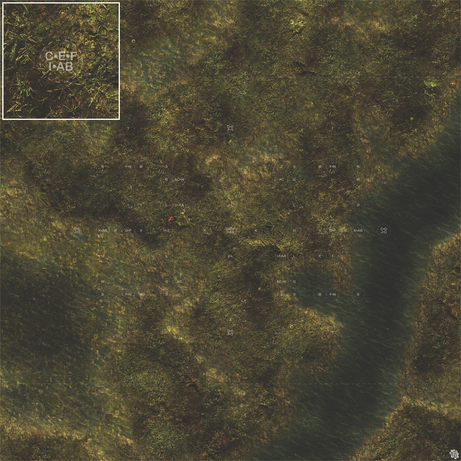Mats by Mars: Swamplands Tabletop Wargaming Play Mat