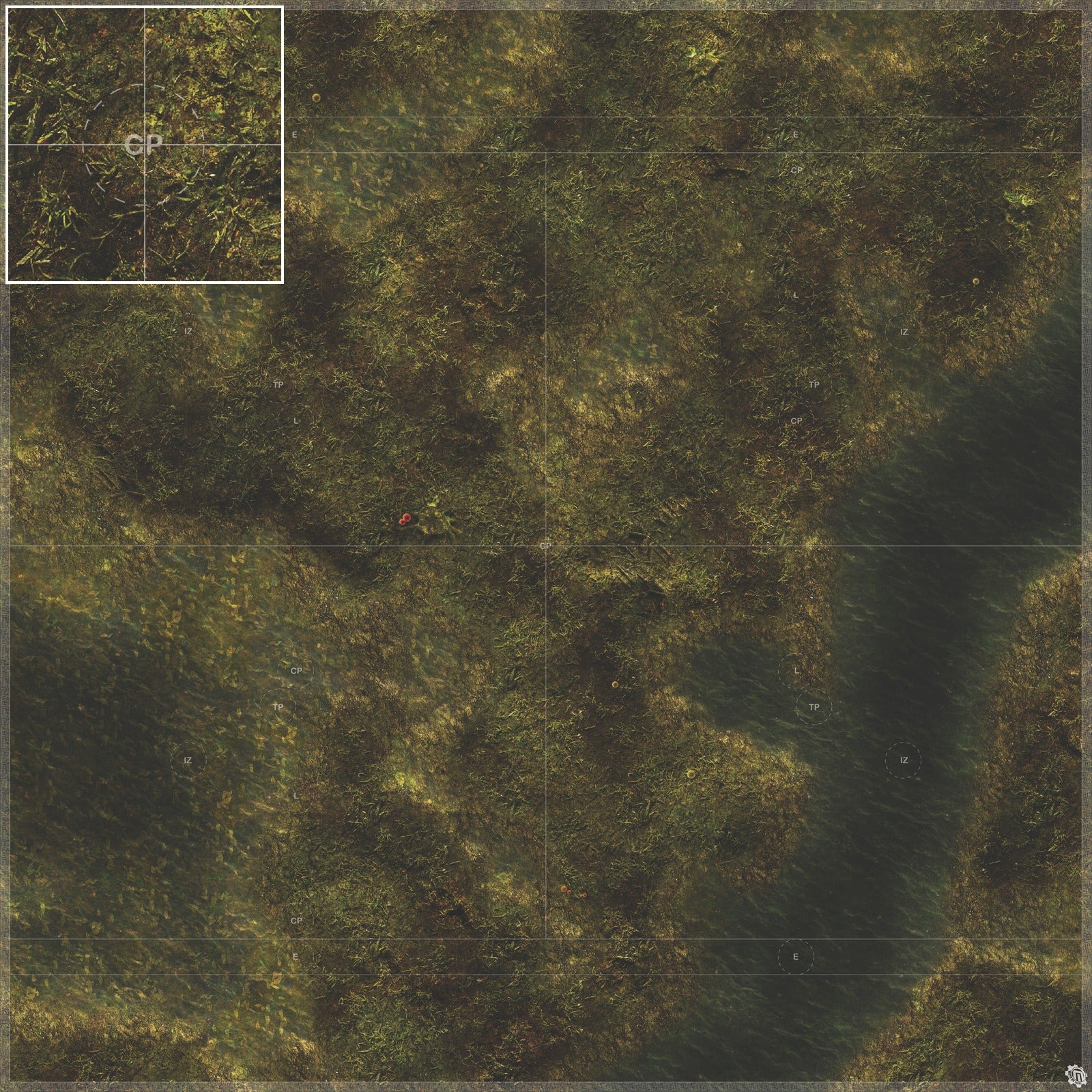 Mats by Mars: Swamplands Tabletop Wargaming Play Mat
