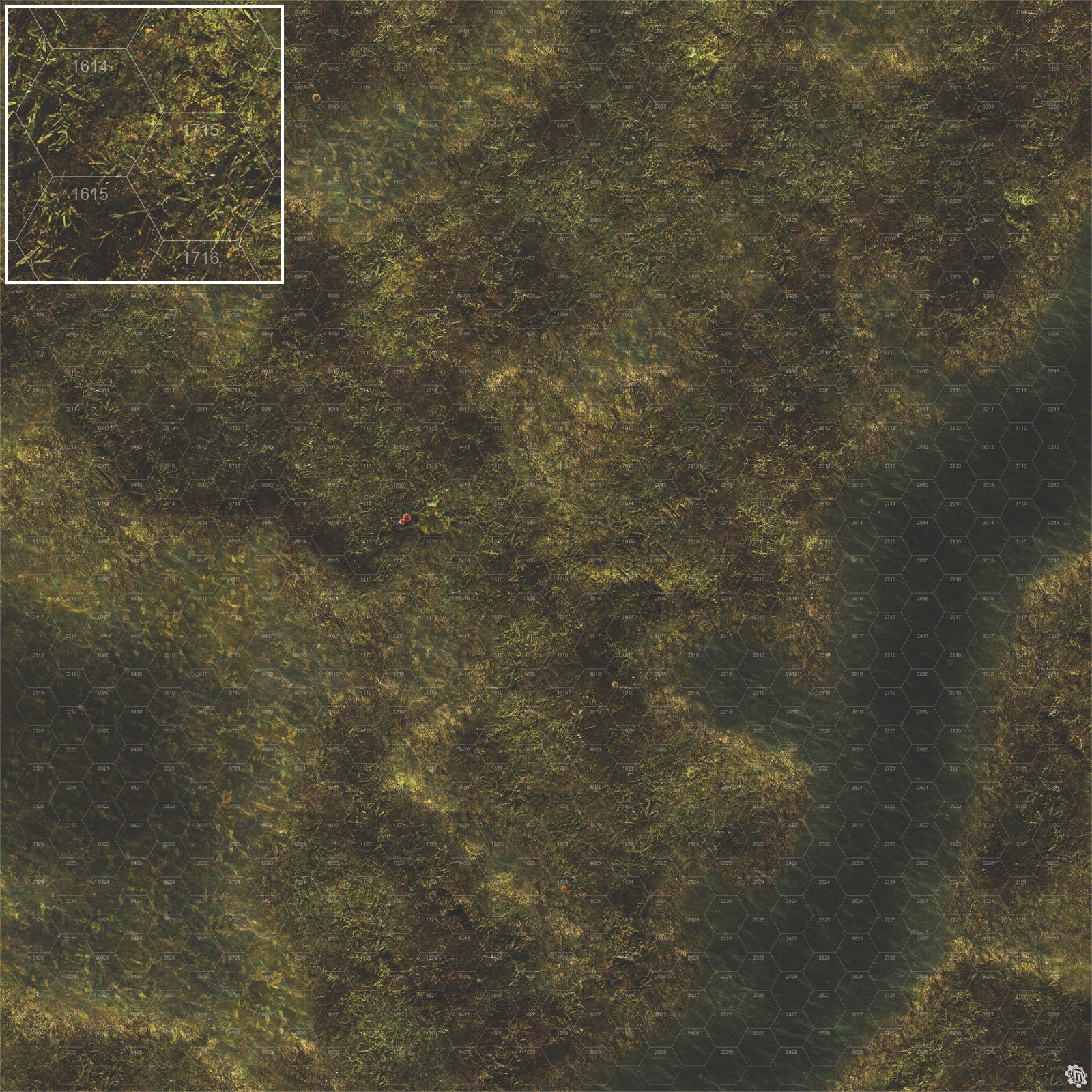 Mats by Mars: Swamplands Tabletop Wargaming Play Mat