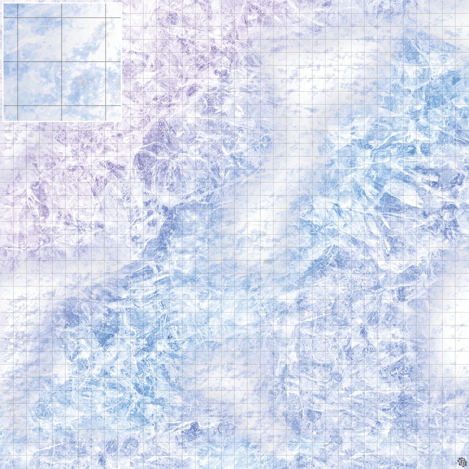 Mats by Mars: Frozen Lake Tabletop Wargaming Play Mat