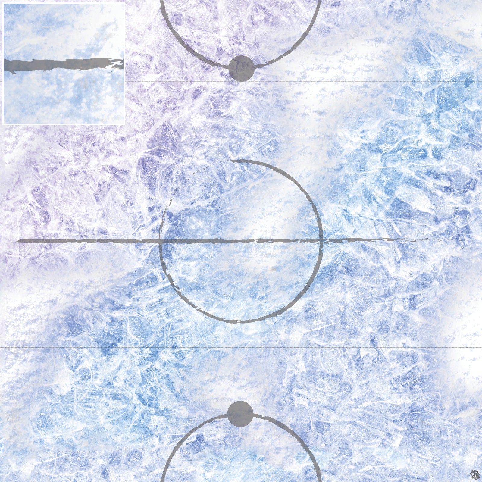 Mats by Mars: Frozen Lake Tabletop Wargaming Play Mat
