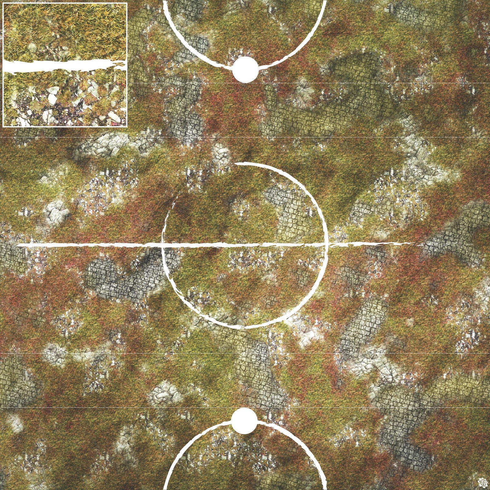 Mats by Mars: Abandoned City Tabletop Wargaming Play Mat
