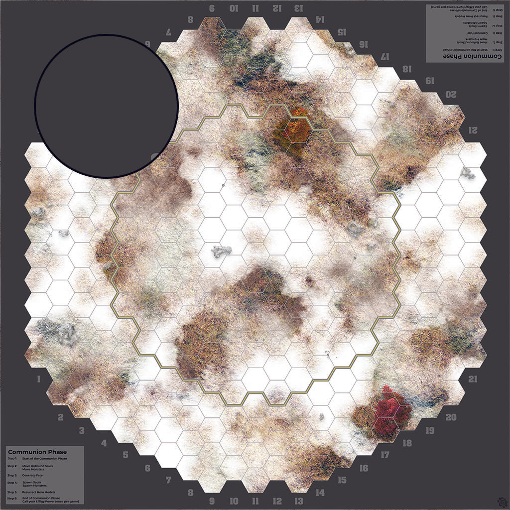 Mats by Mars: Snowy Tundra Tabletop Wargaming Play Mat