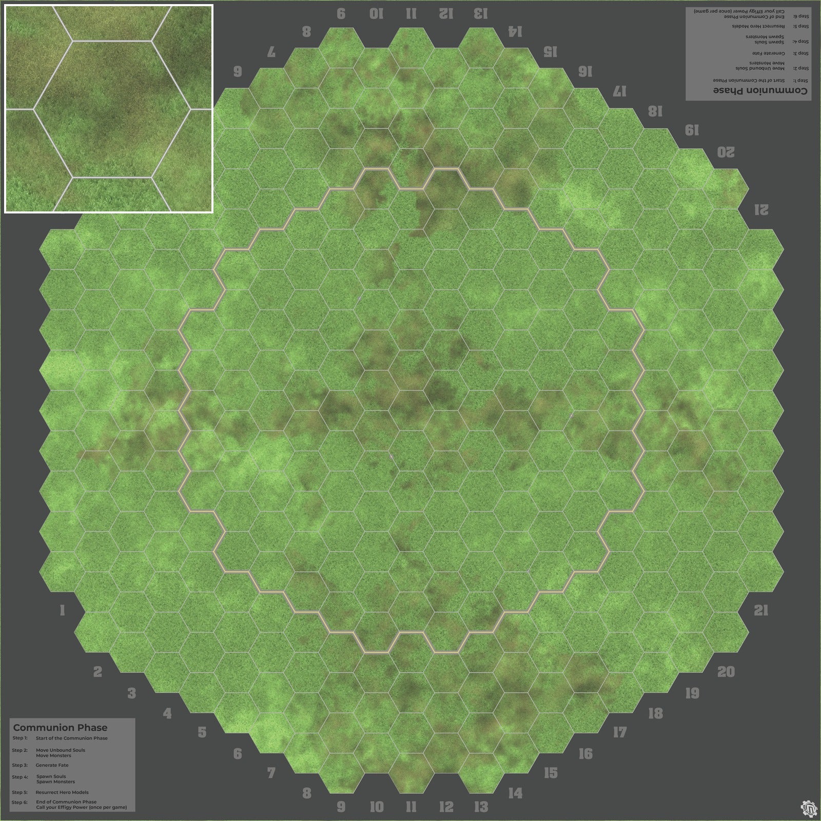 Mats by Mars: Verdant Fields Tabletop Wargaming Play Mat