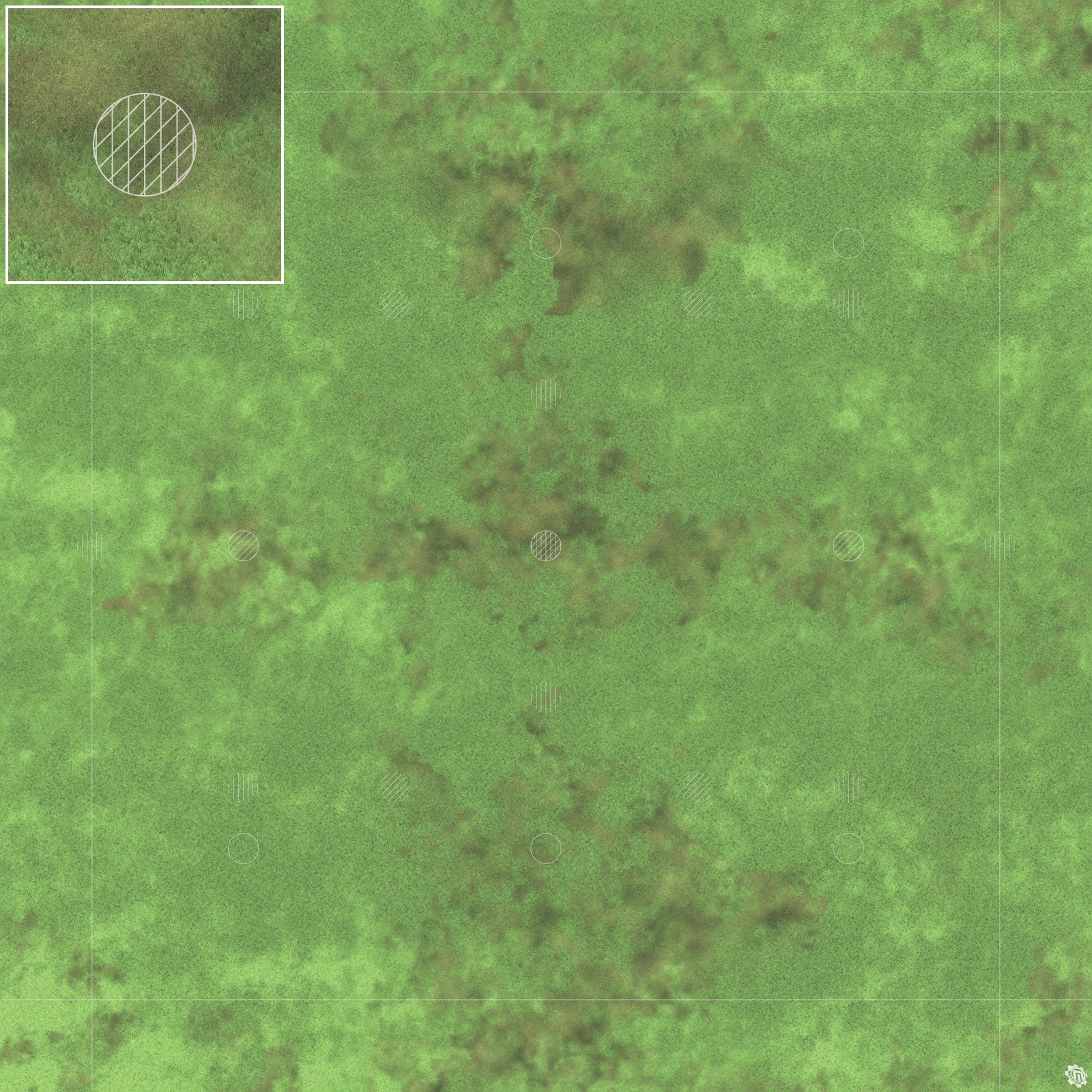 Mats by Mars: Verdant Fields Tabletop Wargaming Play Mat