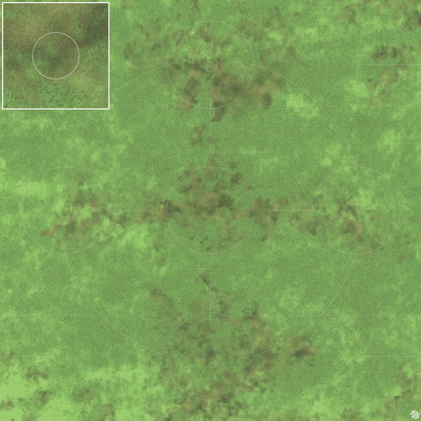 Mats by Mars: Verdant Fields Tabletop Wargaming Play Mat