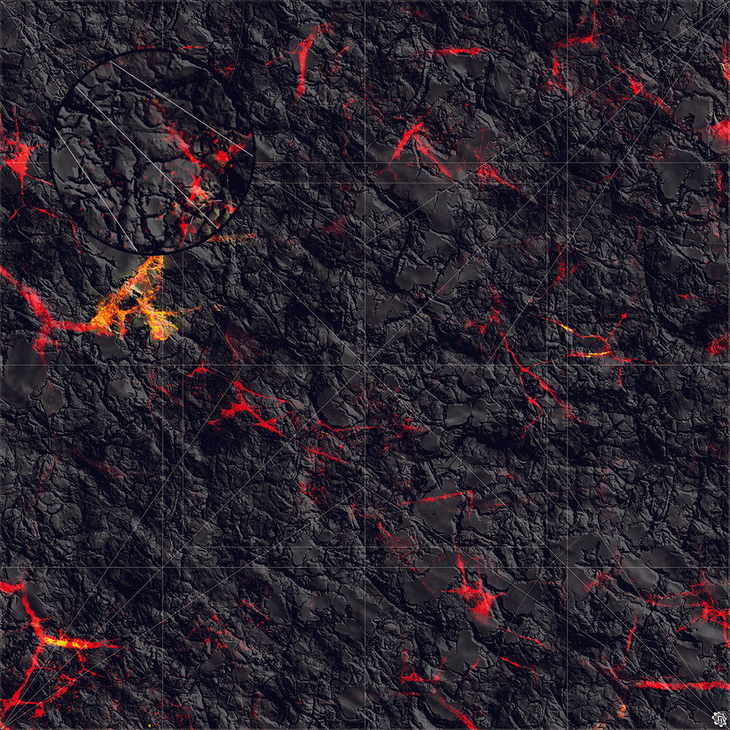 Mats by Mars: Molten Crust Tabletop Wargaming Play Mat