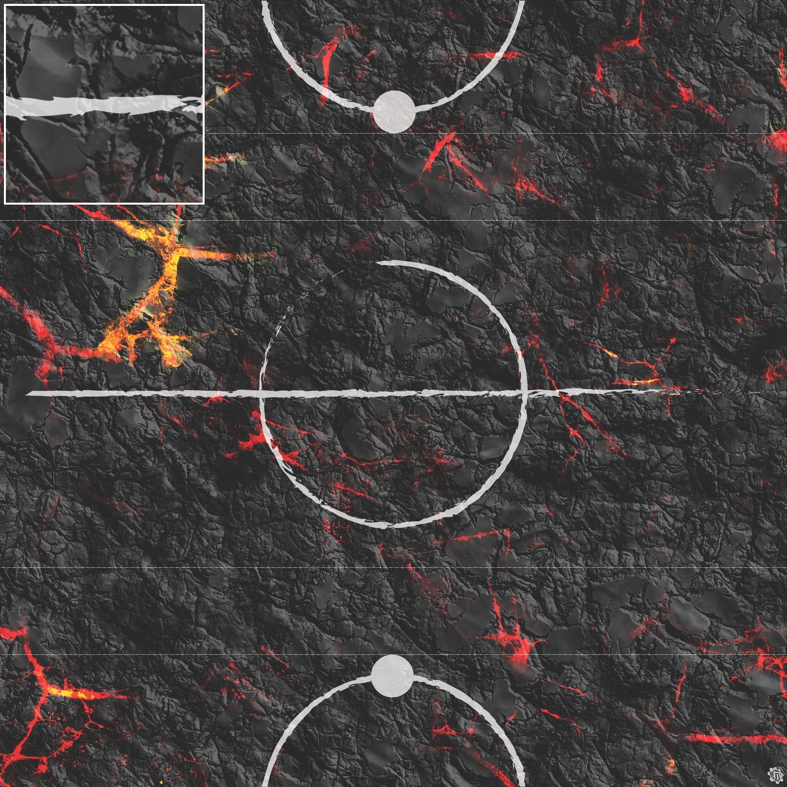 Mats by Mars: Molten Crust Tabletop Wargaming Play Mat