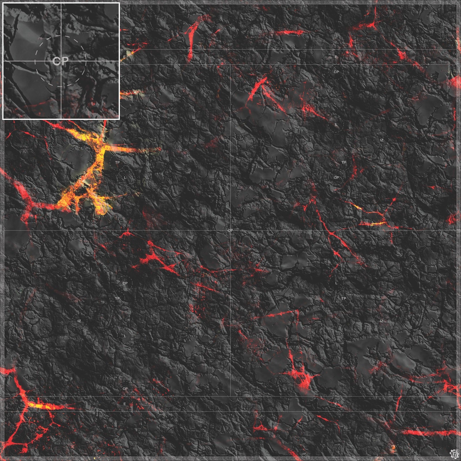 Mats by Mars: Molten Crust Tabletop Wargaming Play Mat