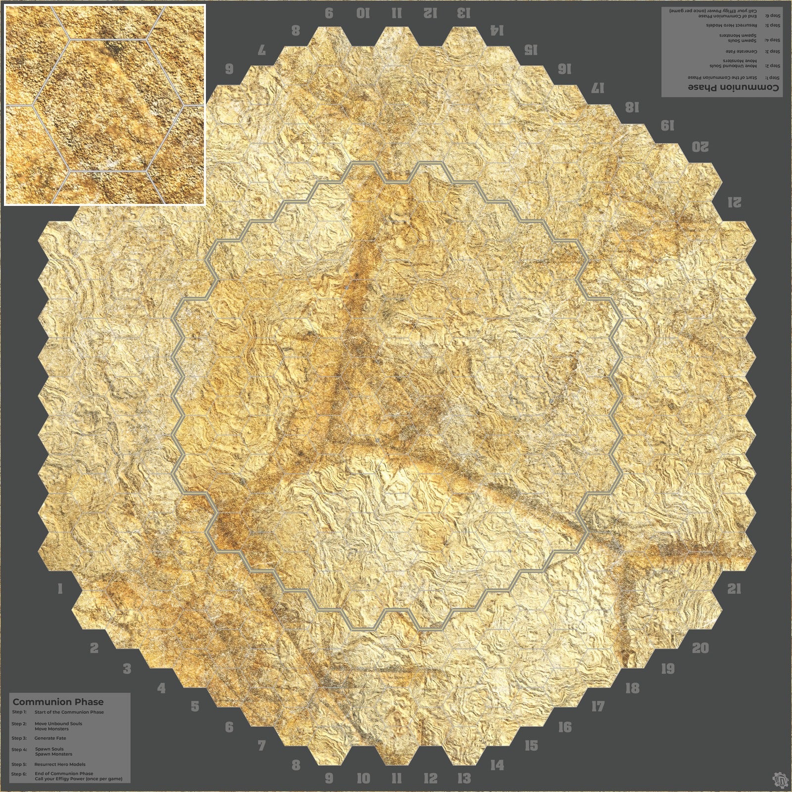 Mats by Mars: Parched Earth Tabletop Wargaming Play Mat