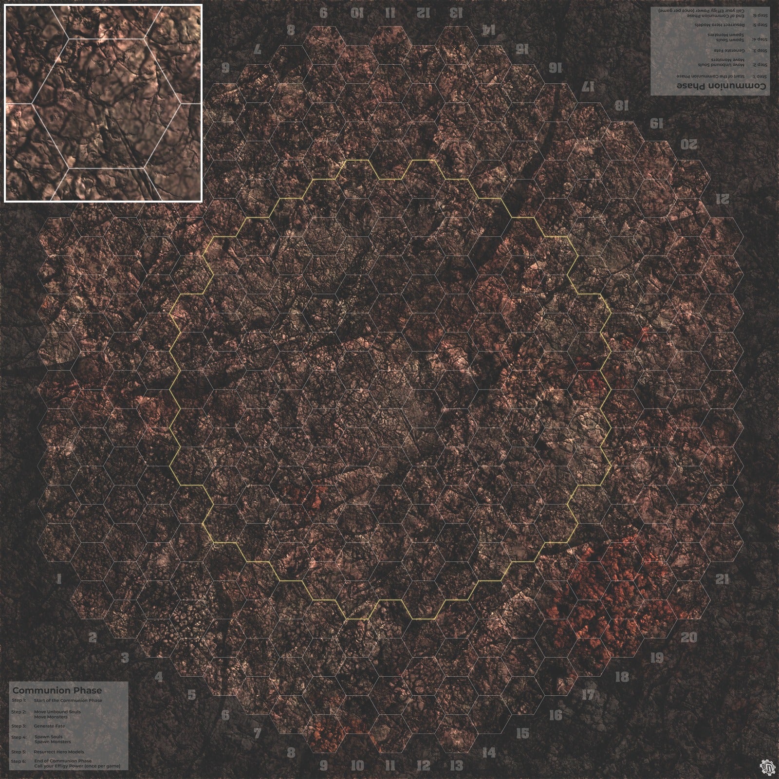 Mats by Mars: Shattered Soil Tabletop Wargaming Play Mat