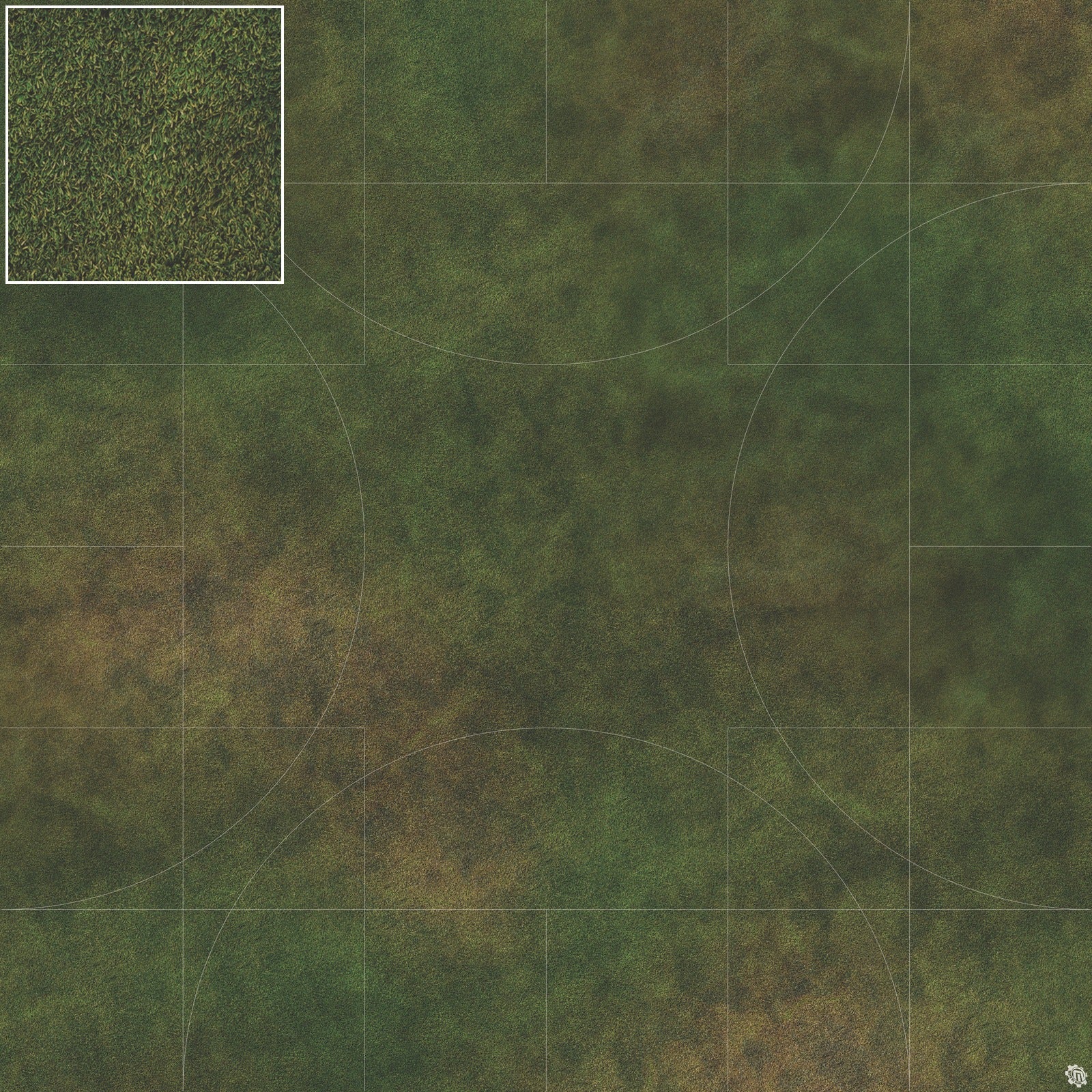 Mats by Mars: Green Meadow Tabletop Wargaming Play Mat