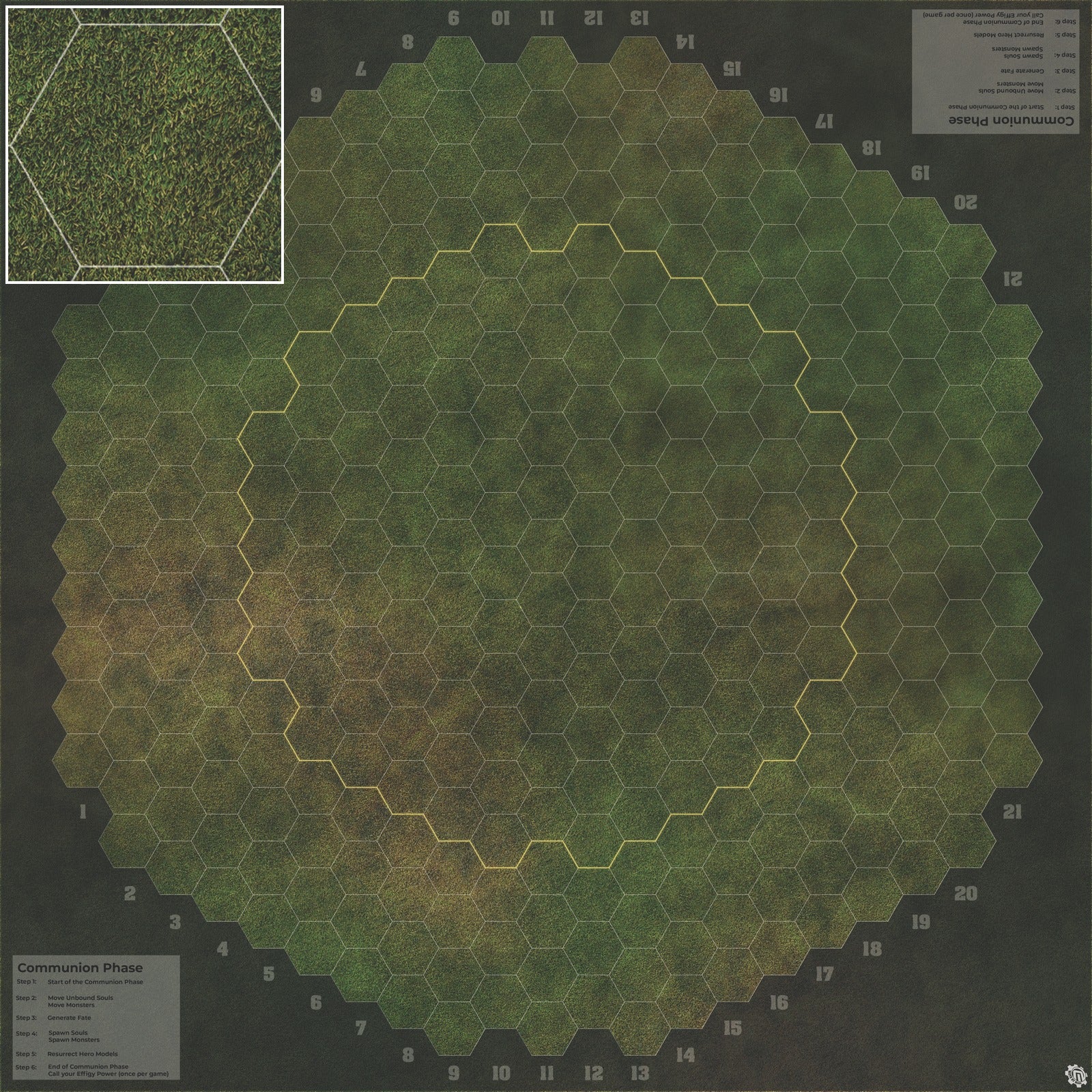 Mats by Mars: Green Meadow Tabletop Wargaming Play Mat