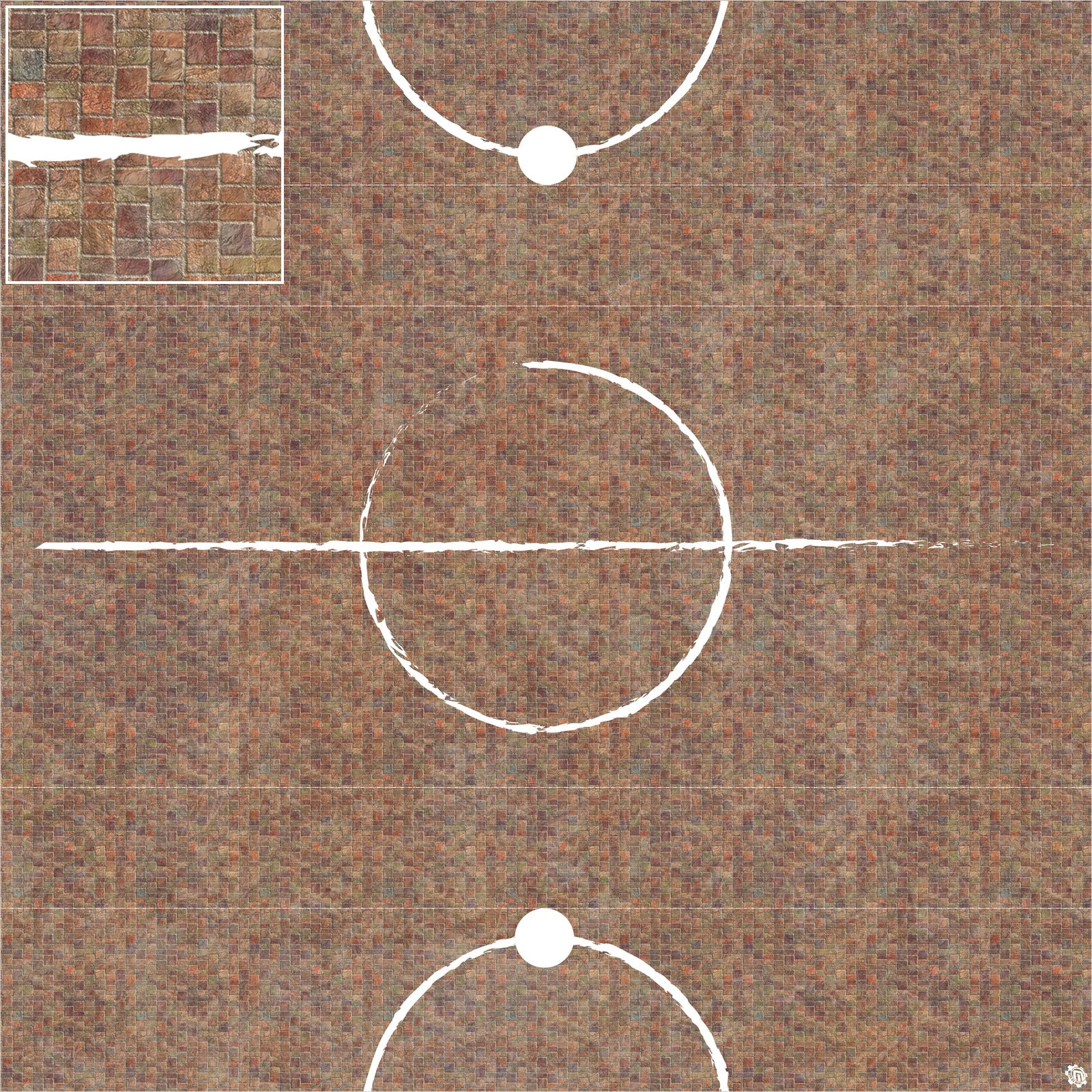 Mats by Mars: Sett in Stone (Red) Tabletop Wargaming Play Mat