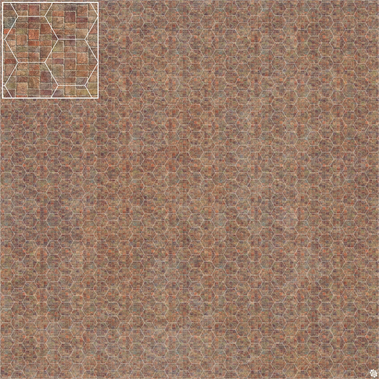 Mats by Mars: Sett in Stone (Red) Tabletop Wargaming Play Mat