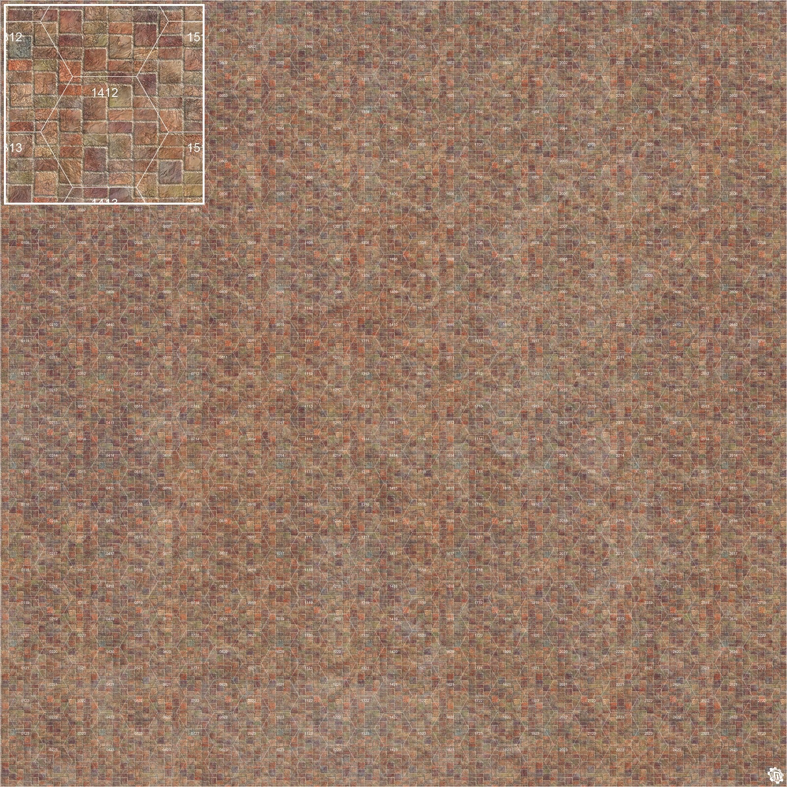 Mats by Mars: Sett in Stone (Red) Tabletop Wargaming Play Mat