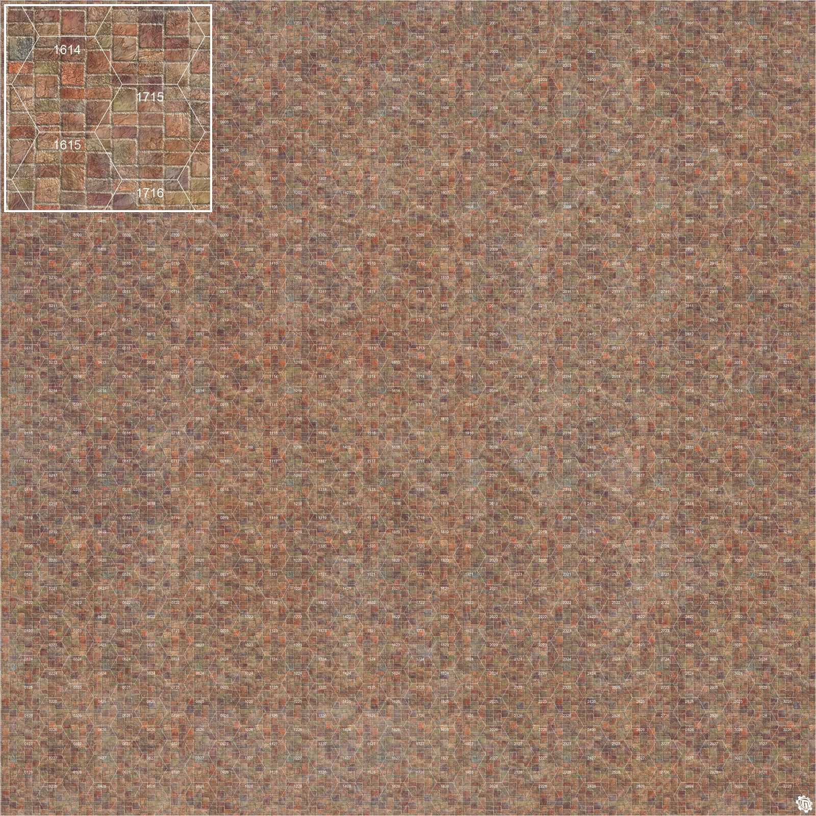 Mats by Mars: Sett in Stone (Red) Tabletop Wargaming Play Mat