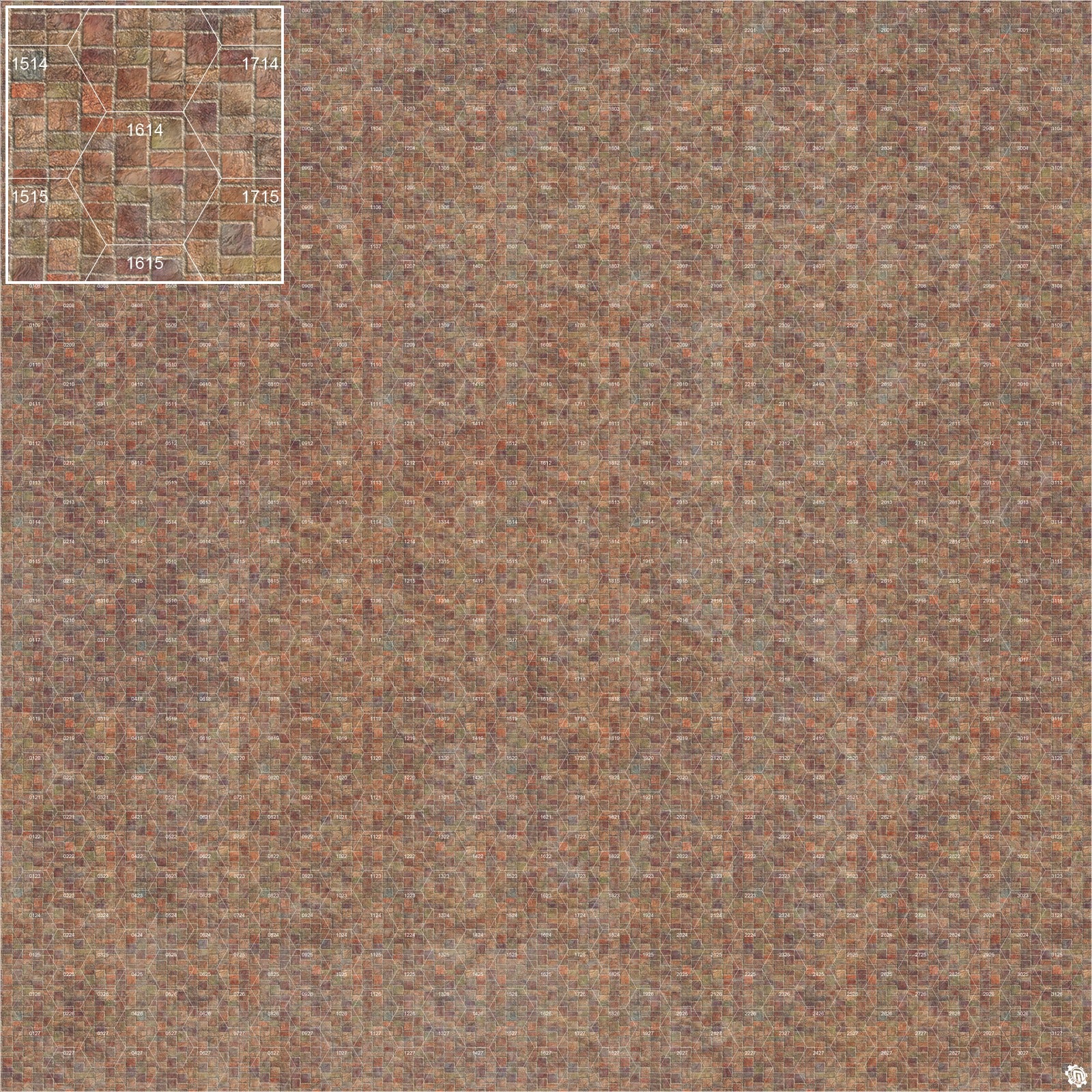 Mats by Mars: Sett in Stone (Red) Tabletop Wargaming Play Mat