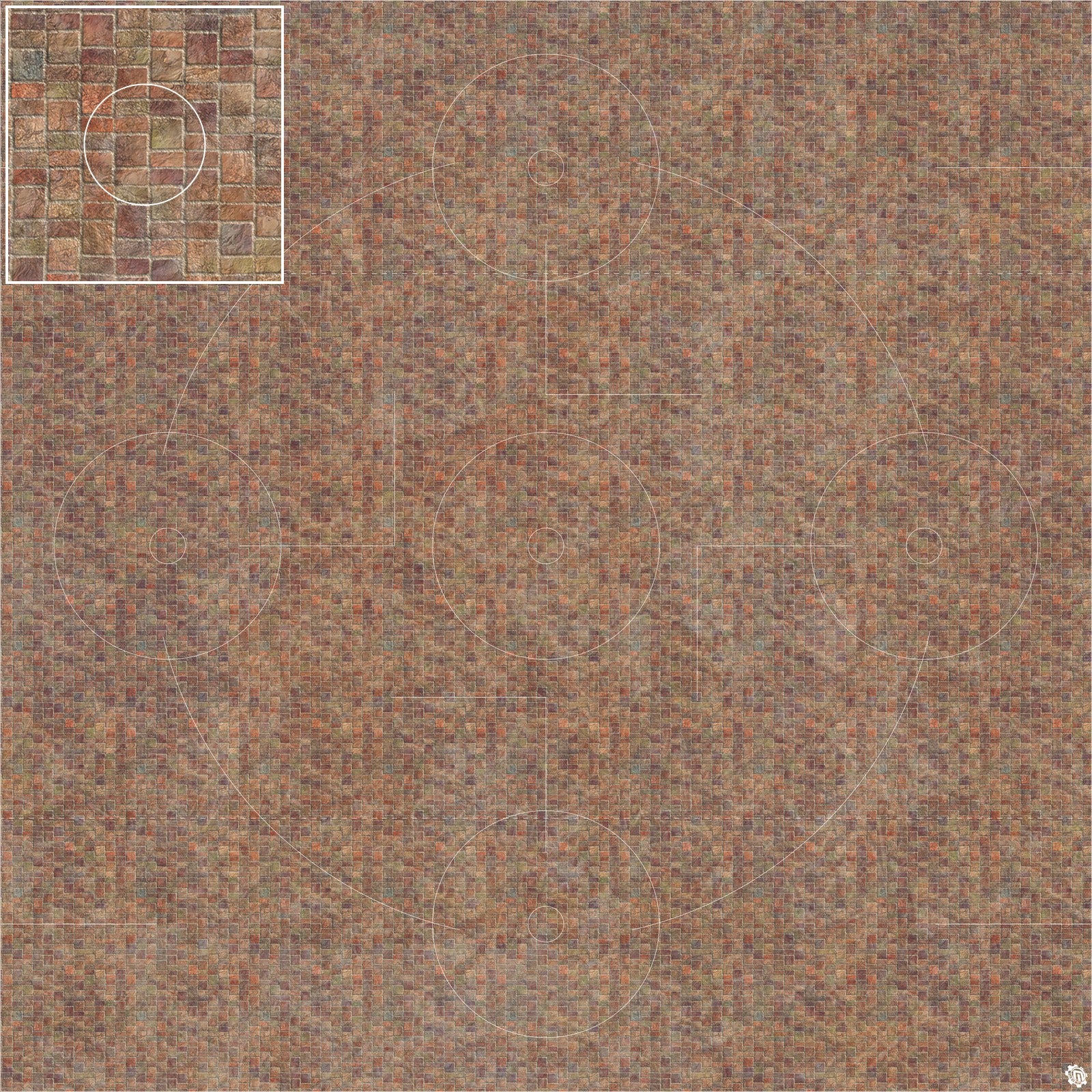 Mats by Mars: Sett in Stone (Red) Tabletop Wargaming Play Mat