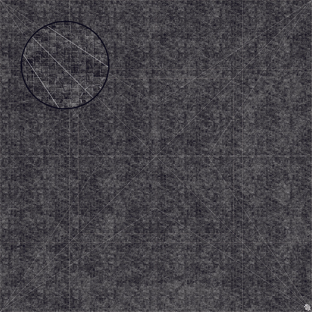 Mats by Mars: Sett in Stone (Grey) Tabletop Wargaming Play Mat