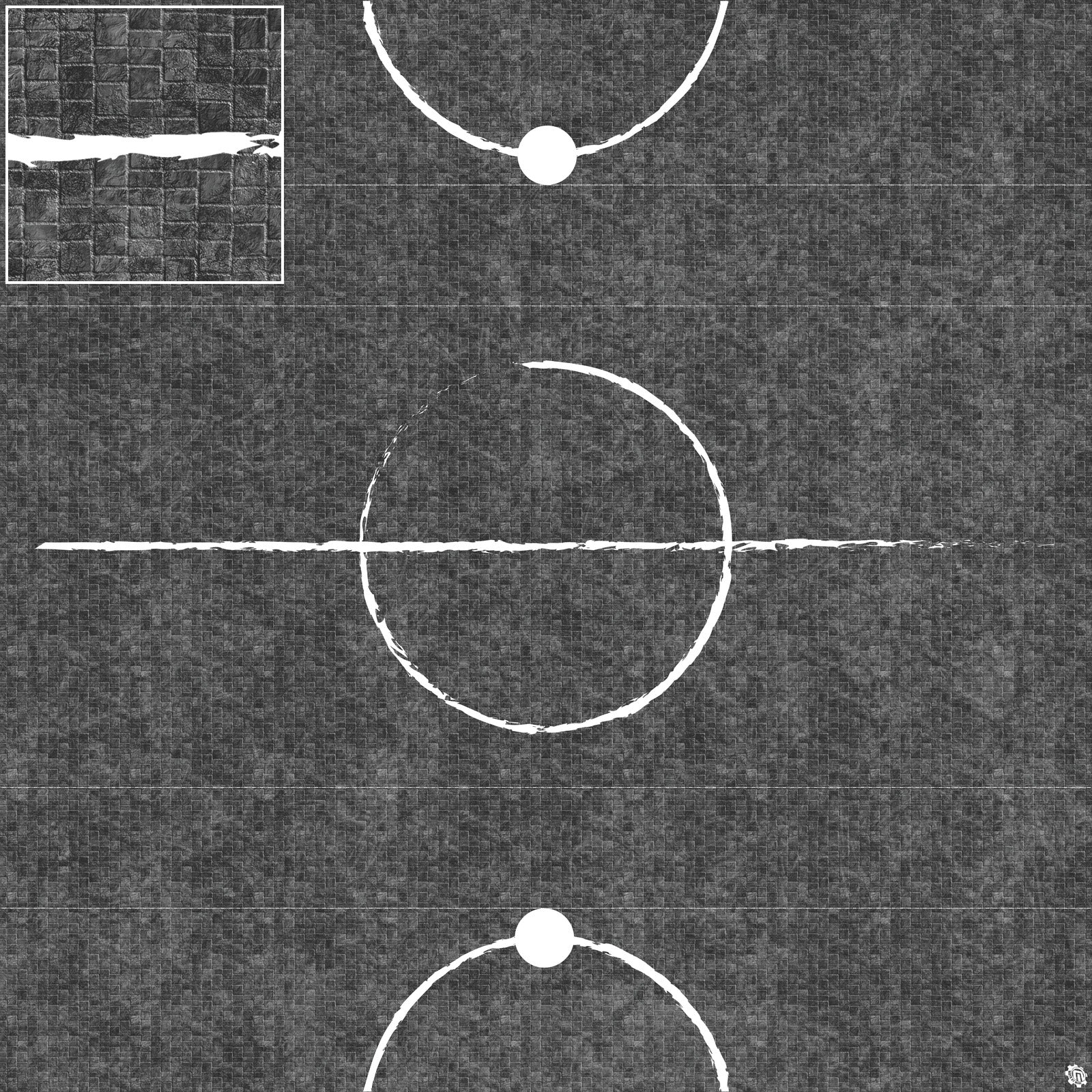 Mats by Mars: Sett in Stone (Grey) Tabletop Wargaming Play Mat