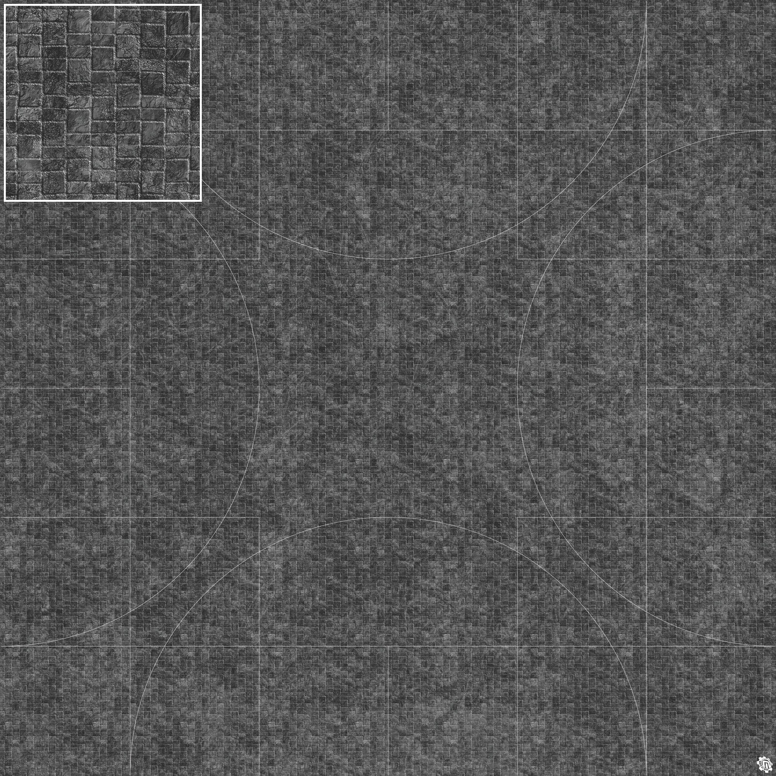 Mats by Mars: Sett in Stone (Grey) Tabletop Wargaming Play Mat