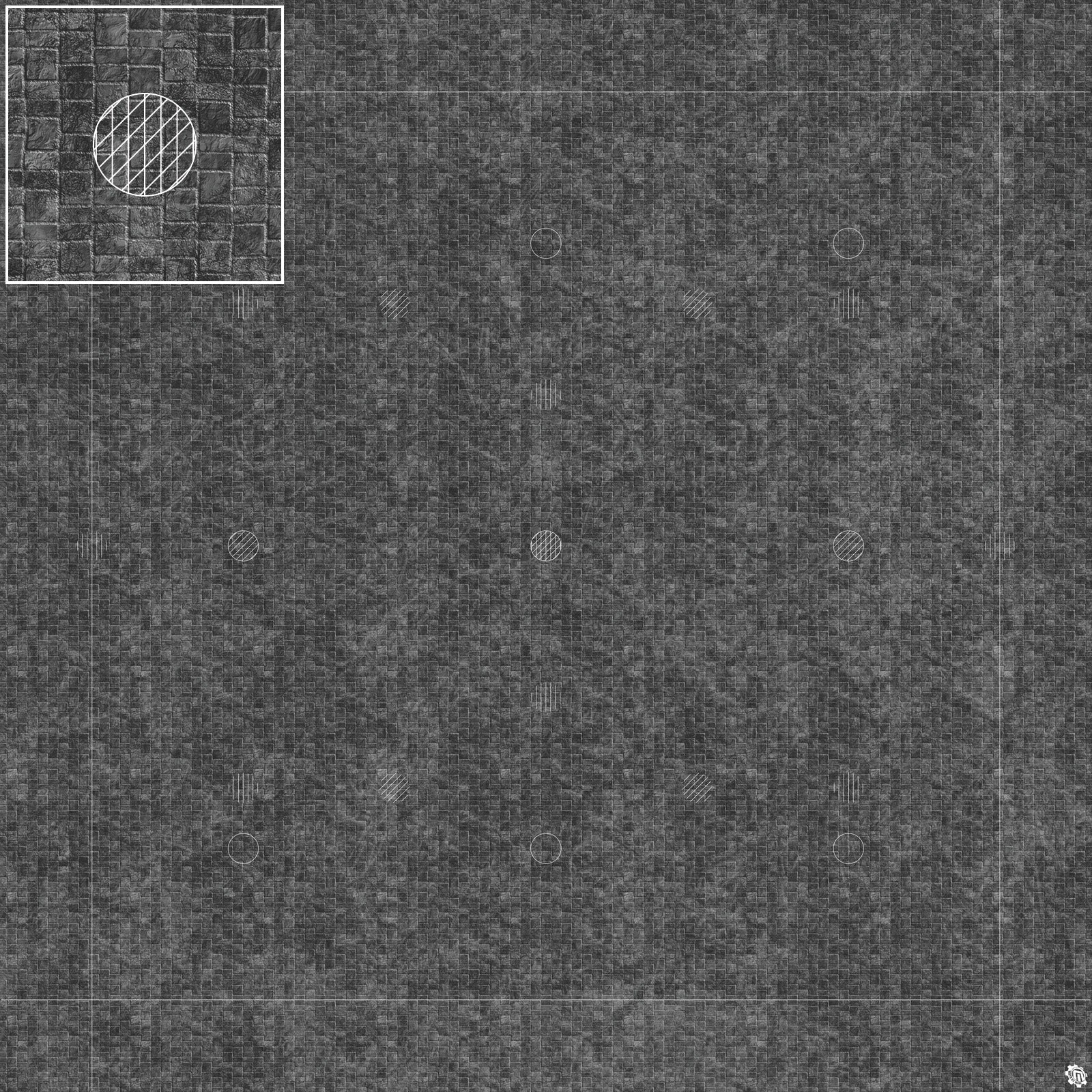 Mats by Mars: Sett in Stone (Grey) Tabletop Wargaming Play Mat