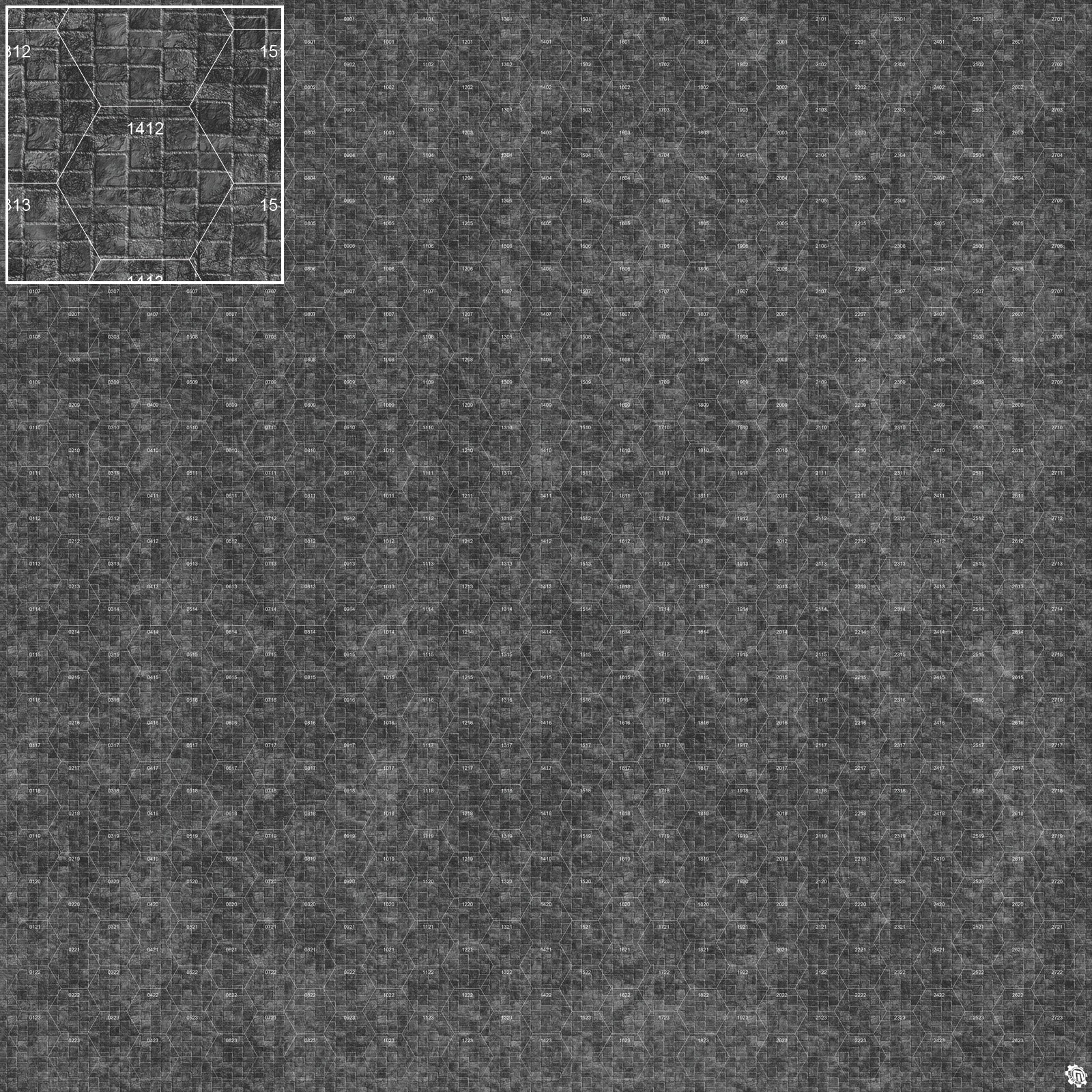 Mats by Mars: Sett in Stone (Grey) Tabletop Wargaming Play Mat