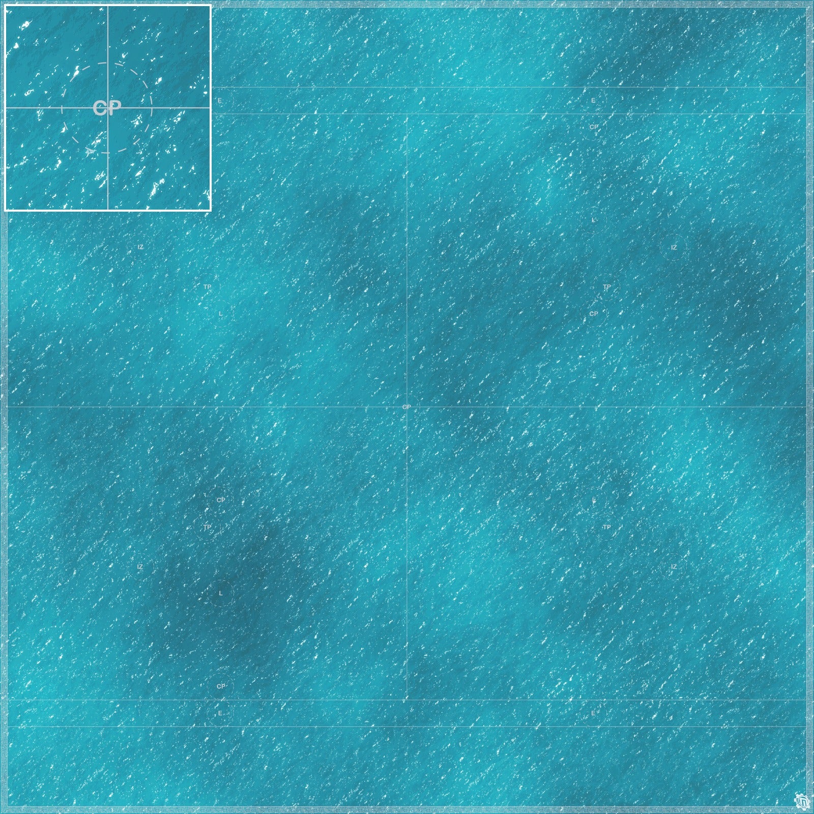 Mats by Mars: Sunny Caribbean Tabletop Wargaming Play Mat
