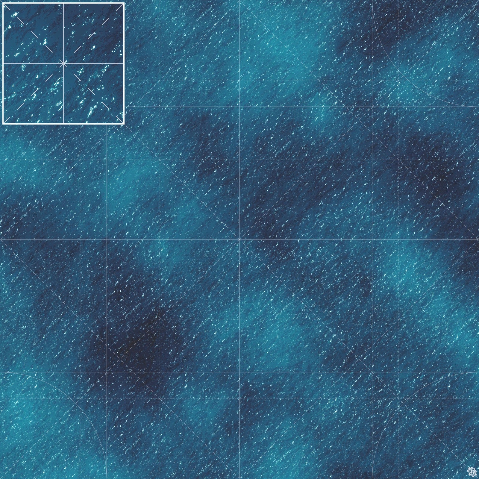 Mats by Mars: Dark Caribbean Tabletop Wargaming Play Mat