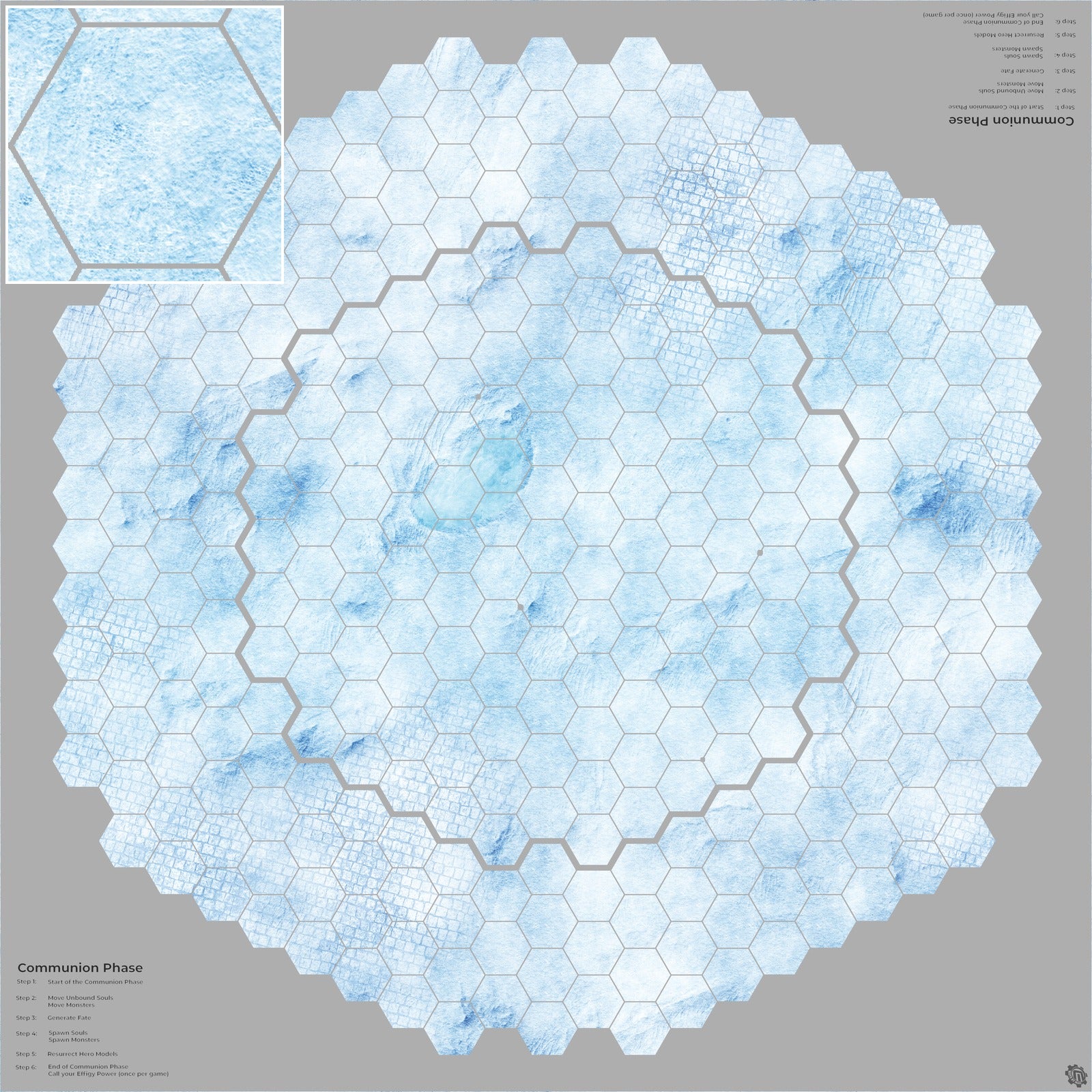Mats by Mars: Frosty Cobbles Tabletop Wargaming Play Mat