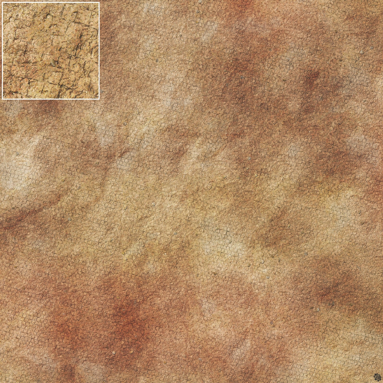 Mats by Mars: Sandy Cobbles Tabletop Wargaming Play Mat