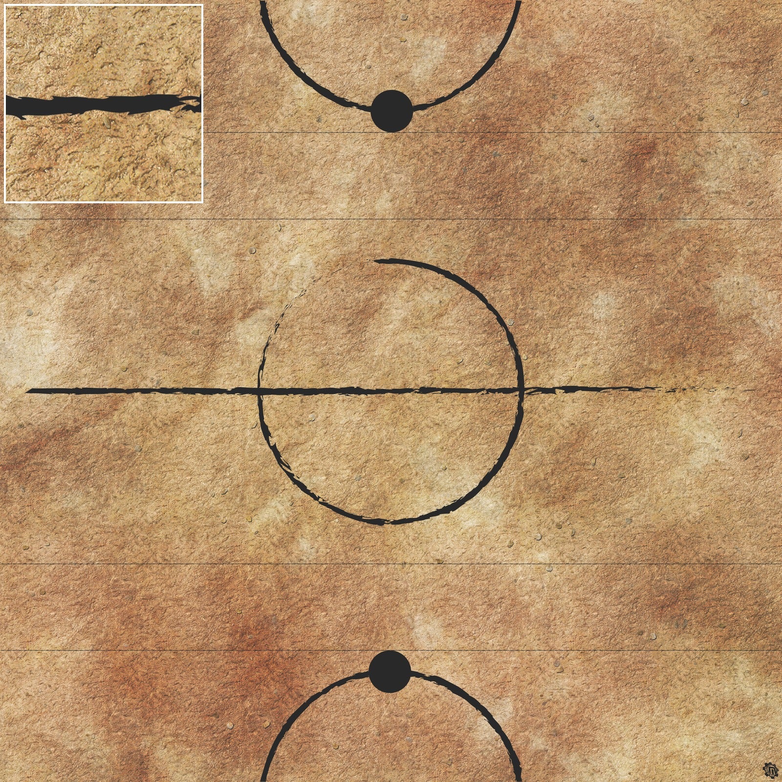 Mats by Mars: Swallowing Sand Tabletop Wargaming Play Mat